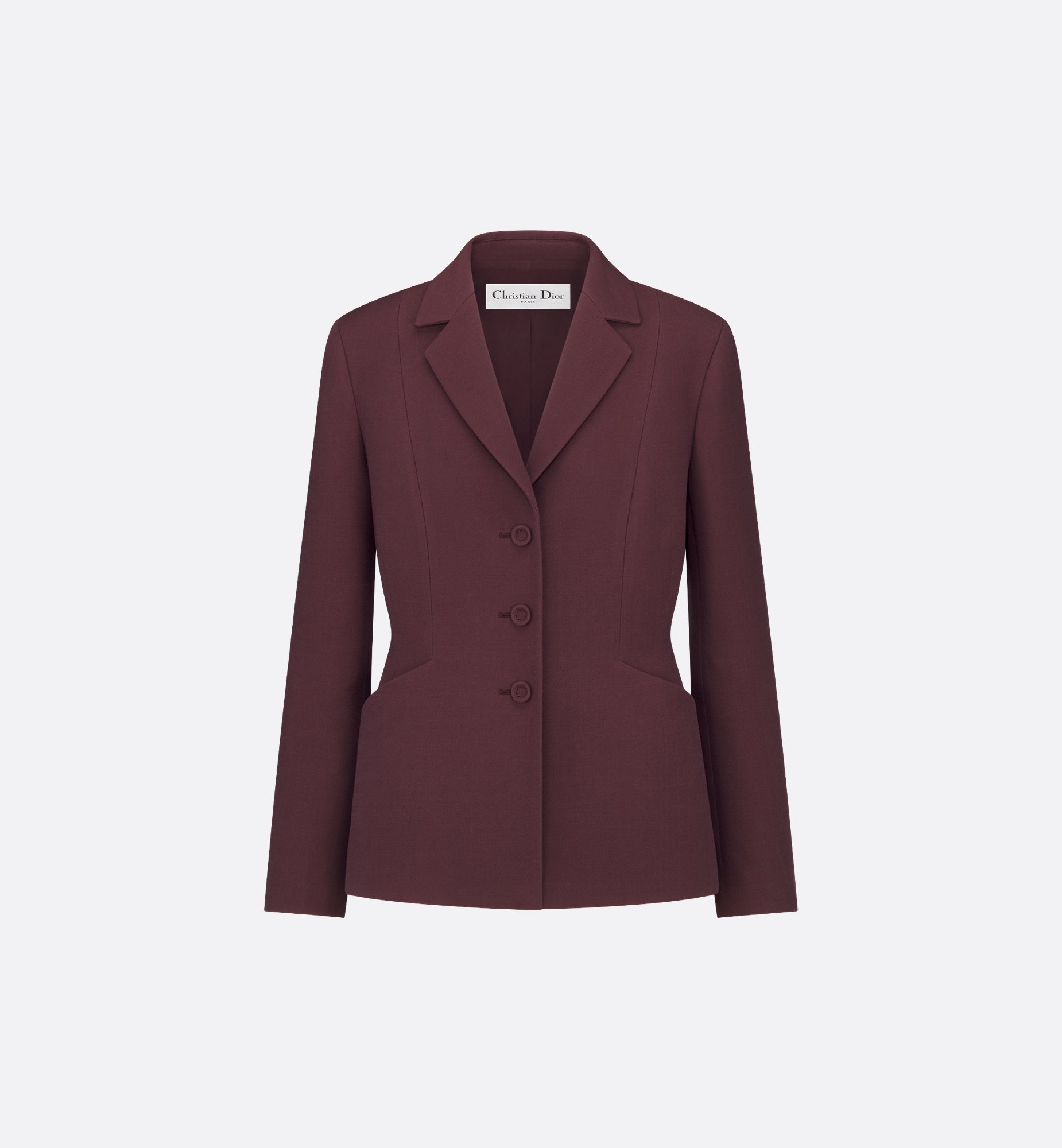 30 Montaigne Bar Jacket Plum Wool and Silk | DIOR 30 Montaigne Bar Jacket Plum Wool and Silk | DIOR