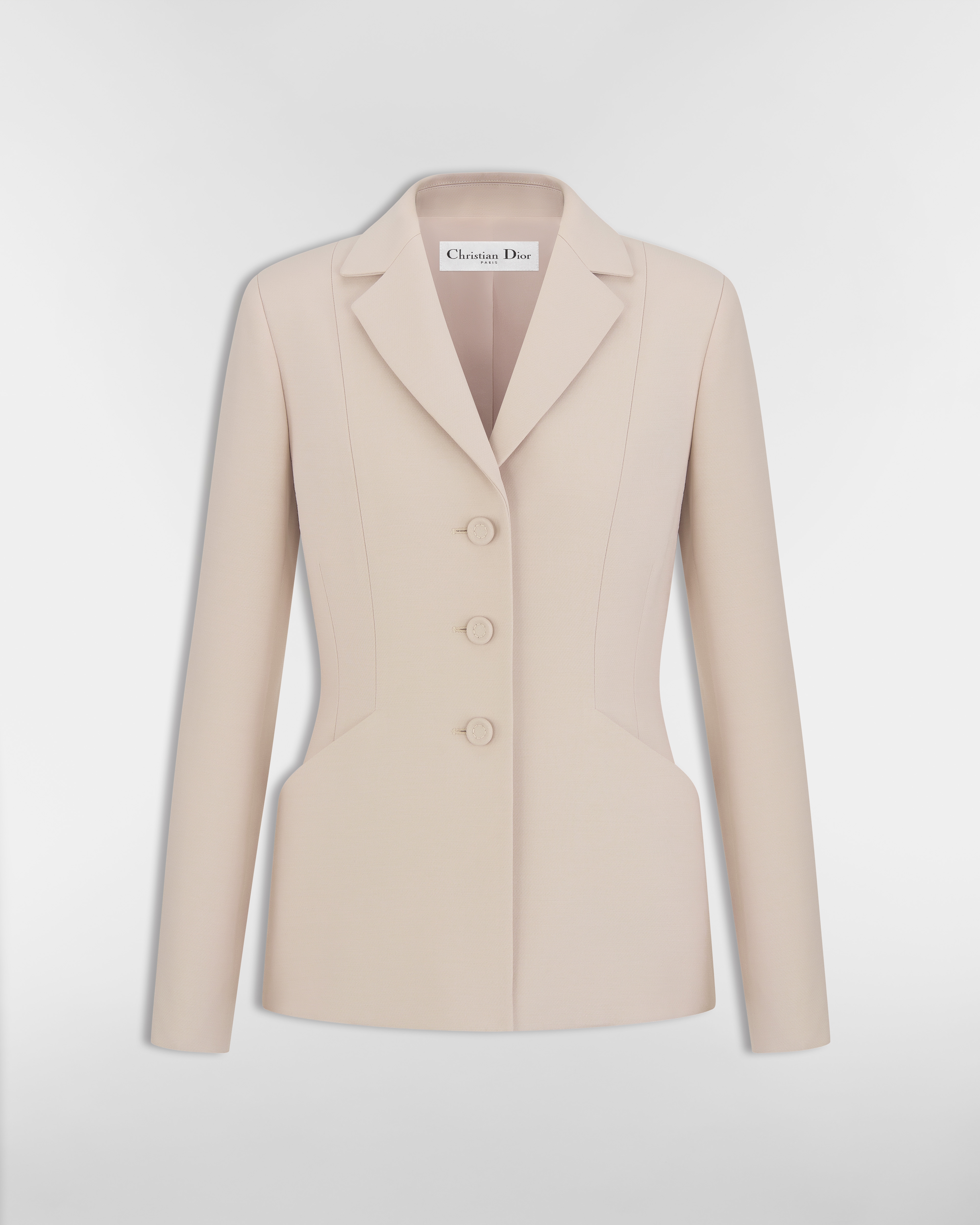 Veste Bar 30 Montaigne Laine et soie grises E01