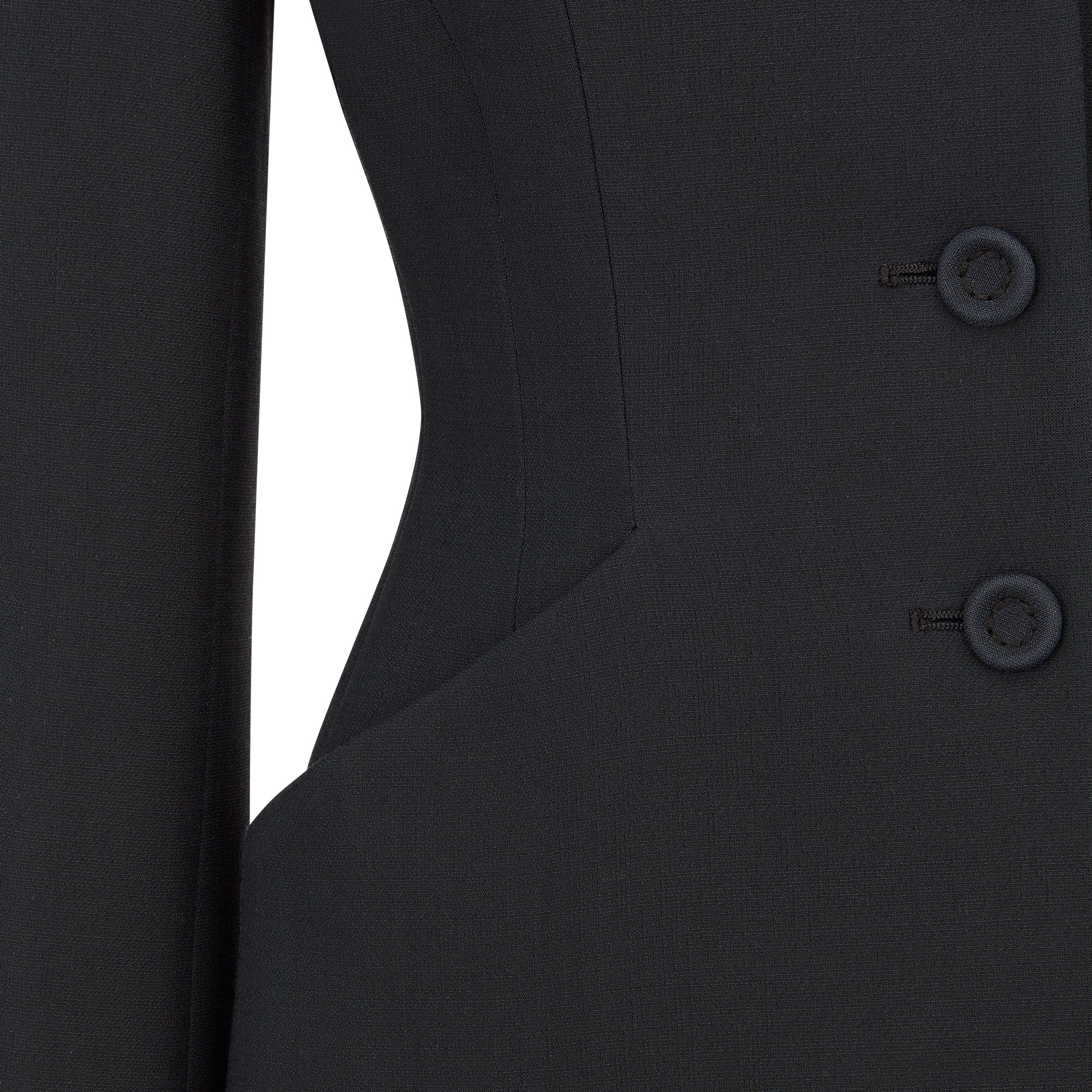 30 Montaigne Bar Jacket Black SingleBreasted Wool and Silk DIOR