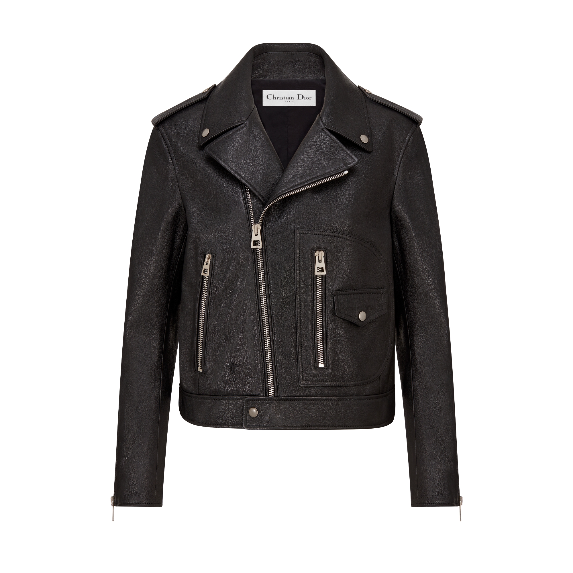 Biker Jacket Black Goatskin E01
