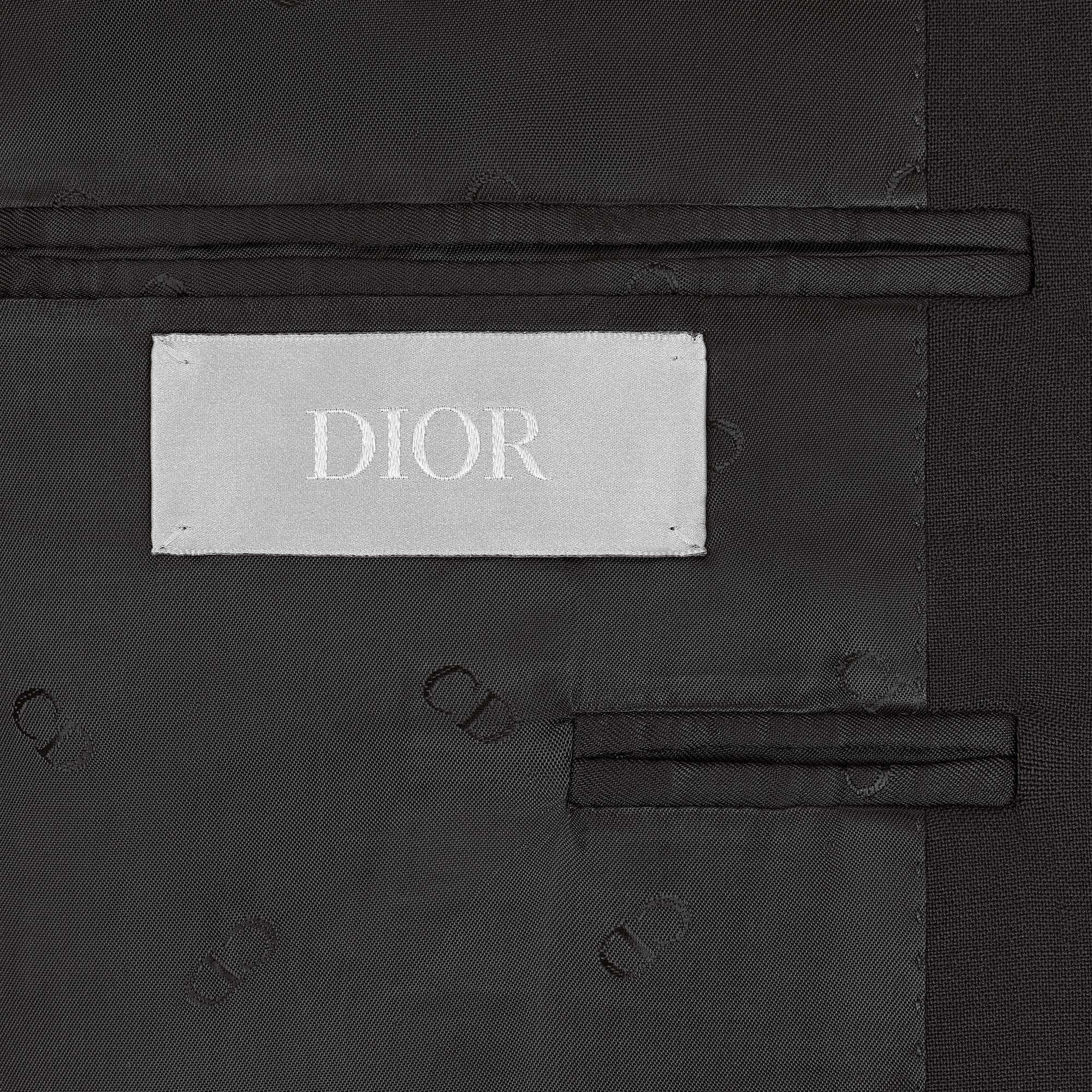 Adjusted-Fit Suit Black Stretch Wool Canvas | DIOR