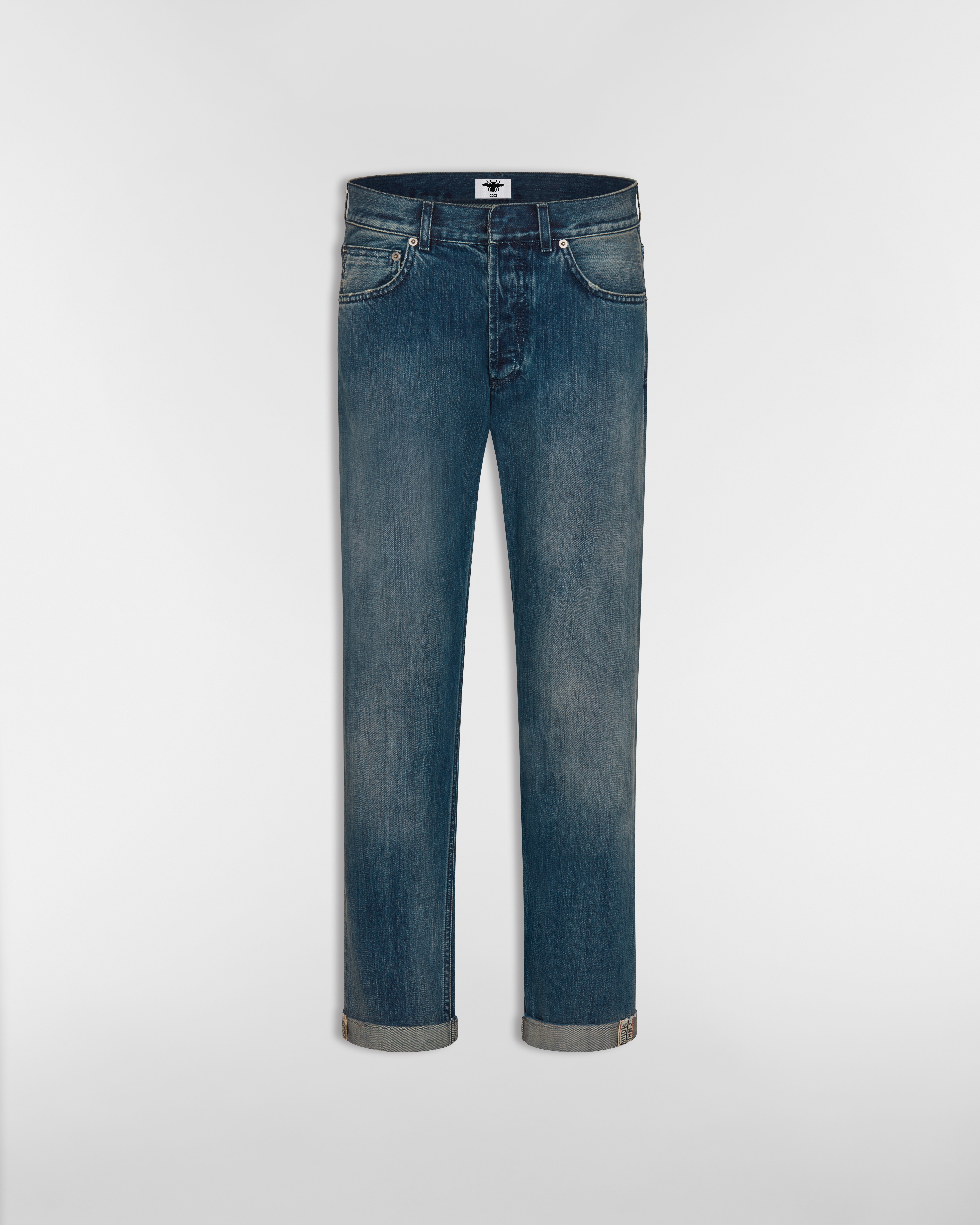 Jean boyfriend Denim bleu E01
