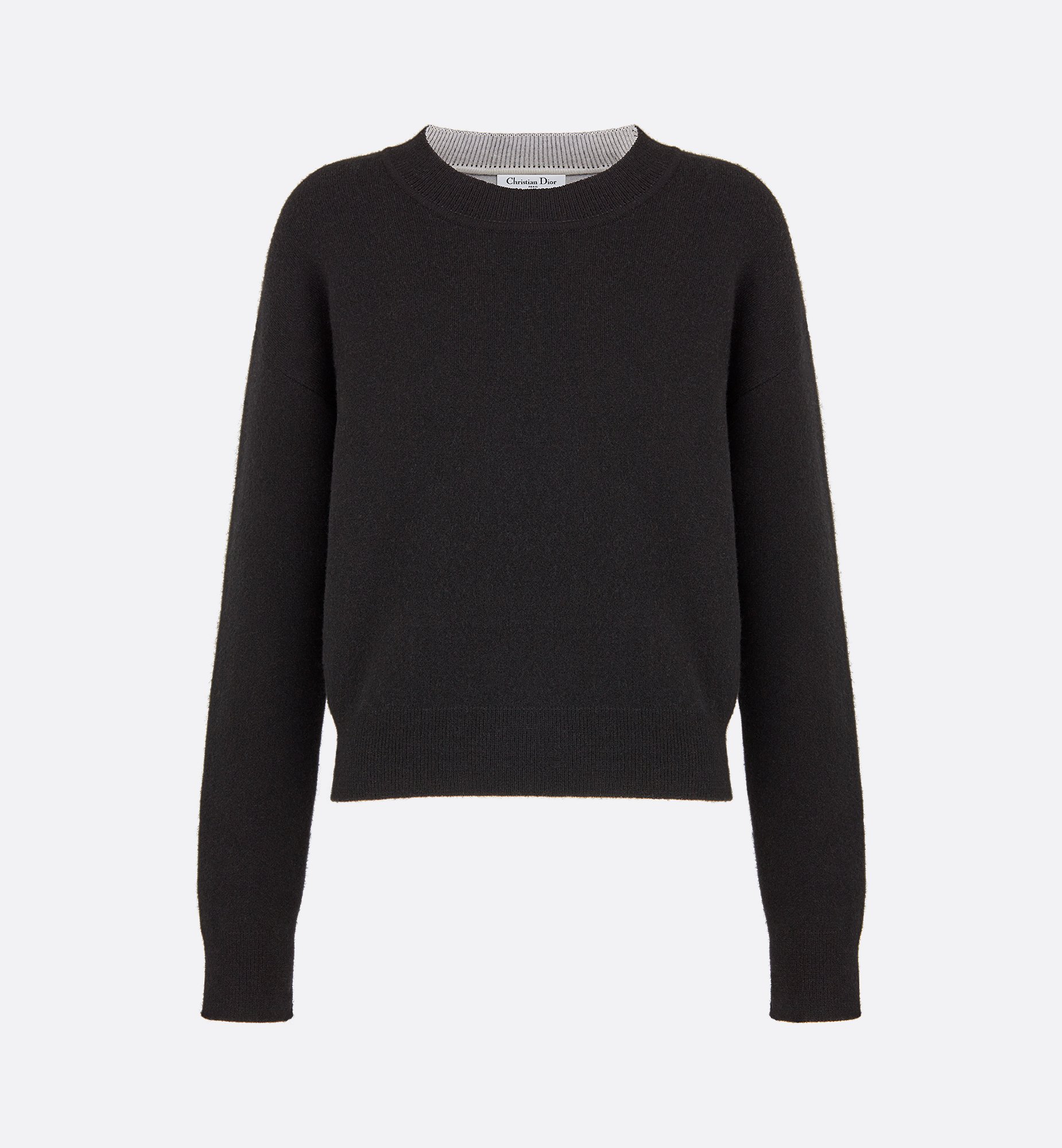 J'Adior 8' Boxy Sweater Gray Cashmere | DIOR J'Adior 8' Boxy Sweater Gray Cashmere | DIOR