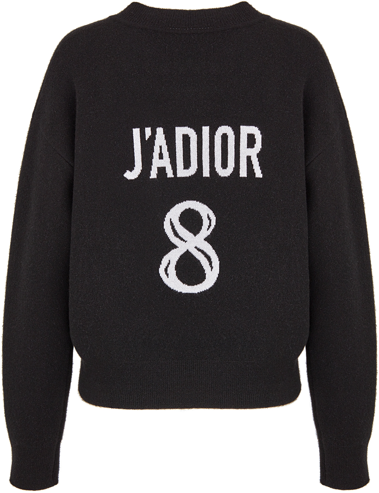 DIOR J Adior 8 Boxy Sweater Black Cashmere Size 36 Women