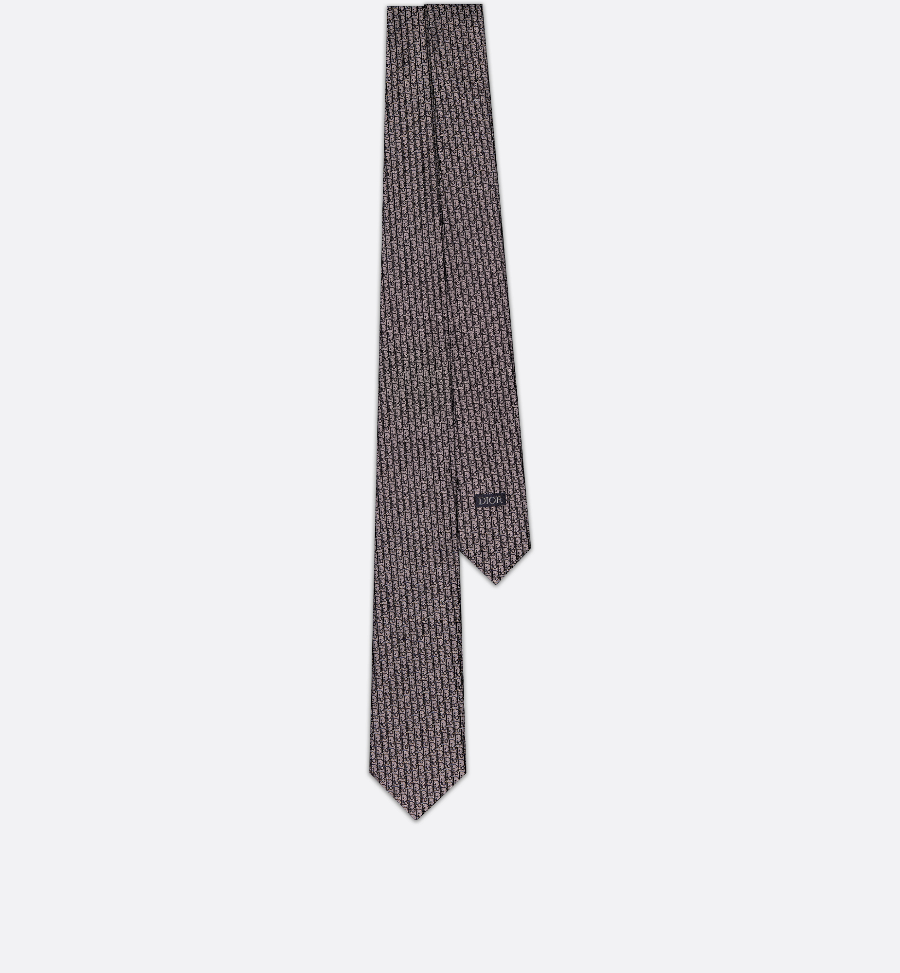 Dior Oblique Tie Gray and Black Silk | DIOR Dior Oblique Tie Gray and Black Silk | DIOR