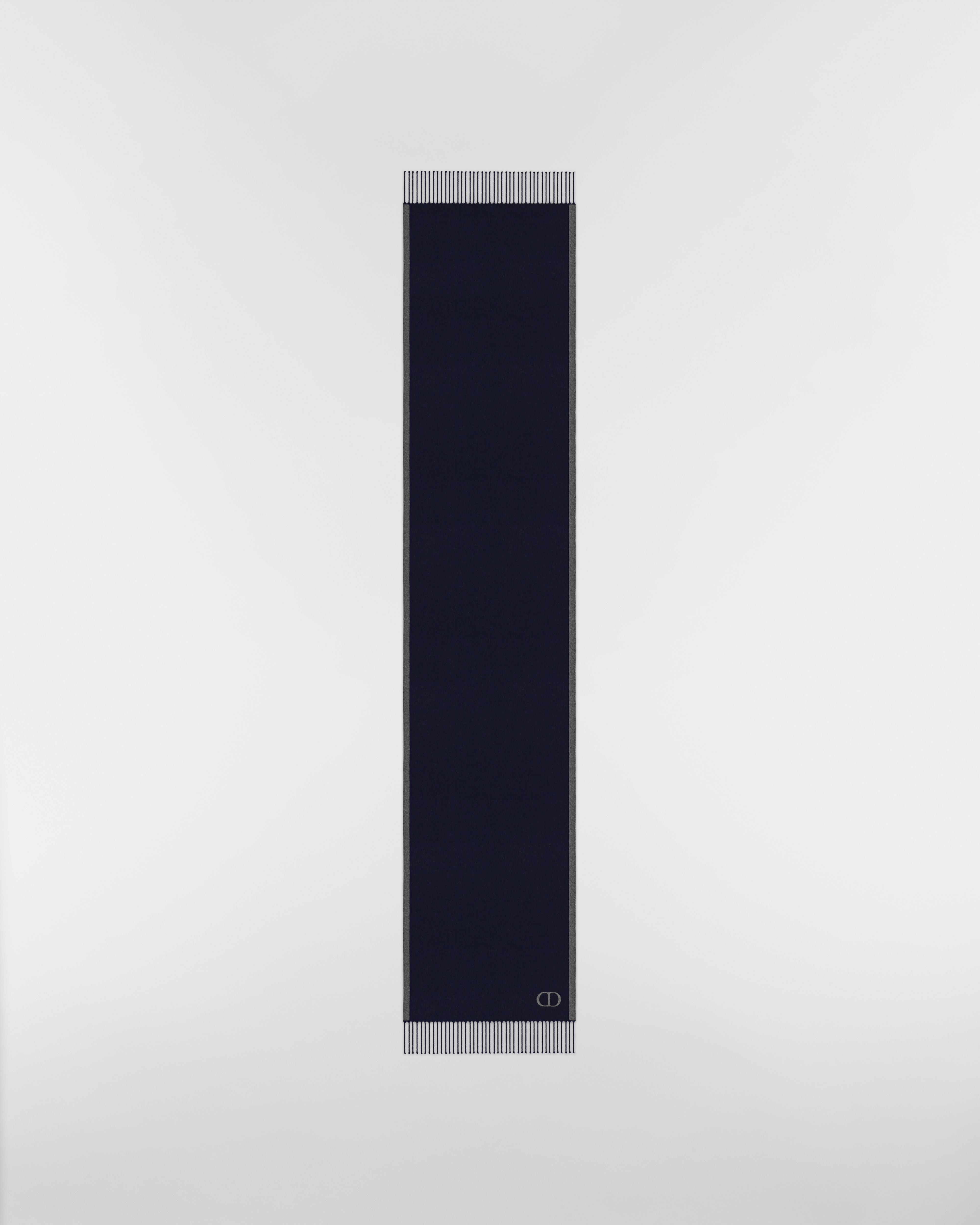 CD Icon Wendeschal Seide in Marineblau und Grau E07