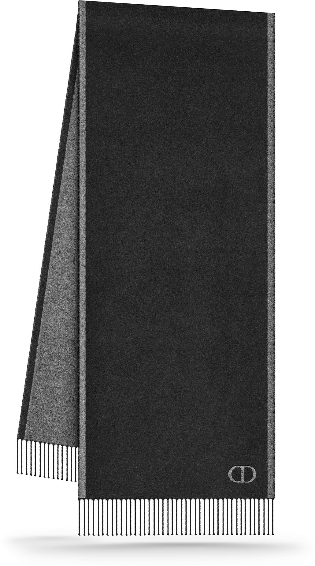 Double-Sided CD Icon Scarf Three quarter closed view