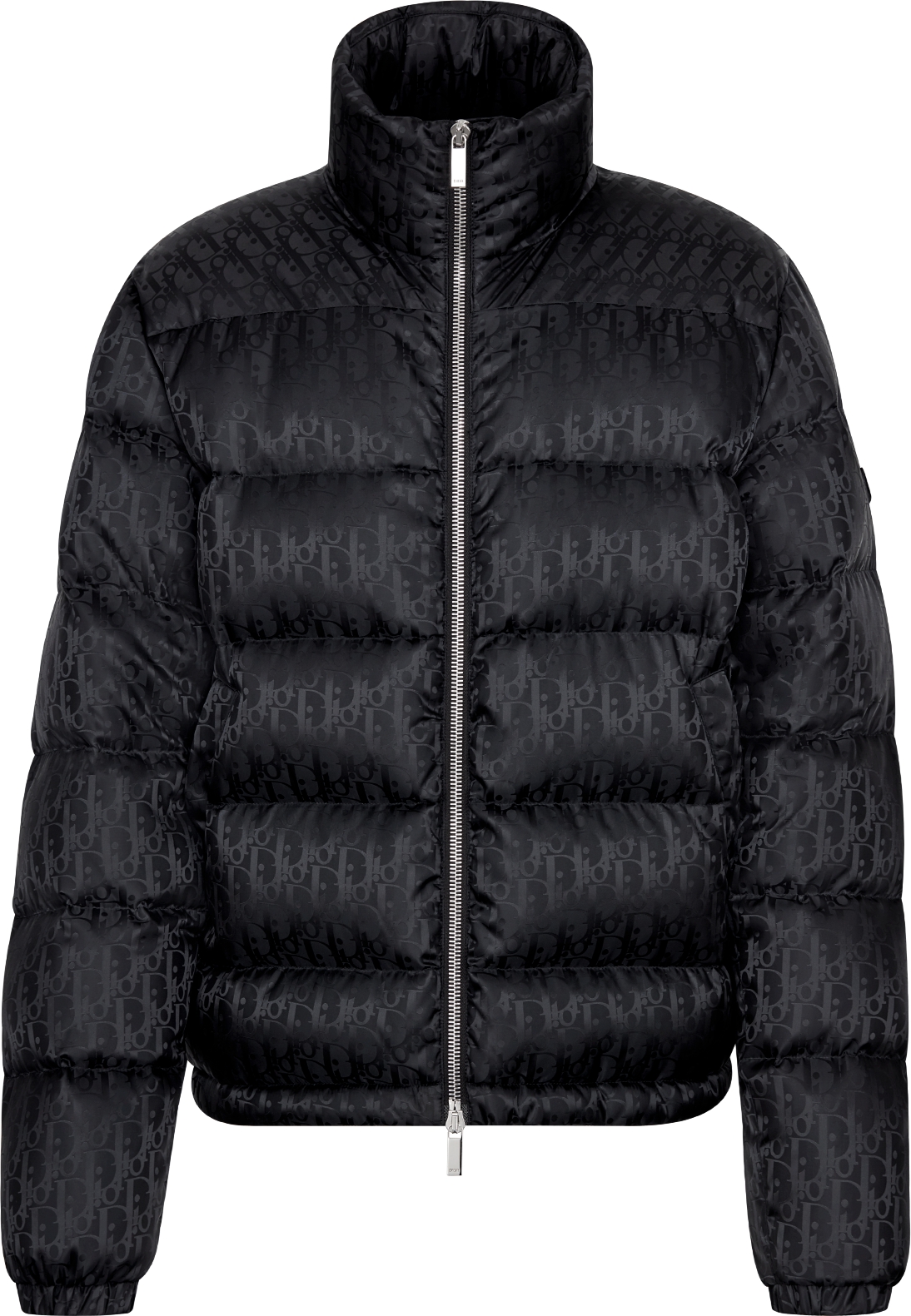 Dior Oblique Down Jacket Navy Blue Technical Jacquard DIOR