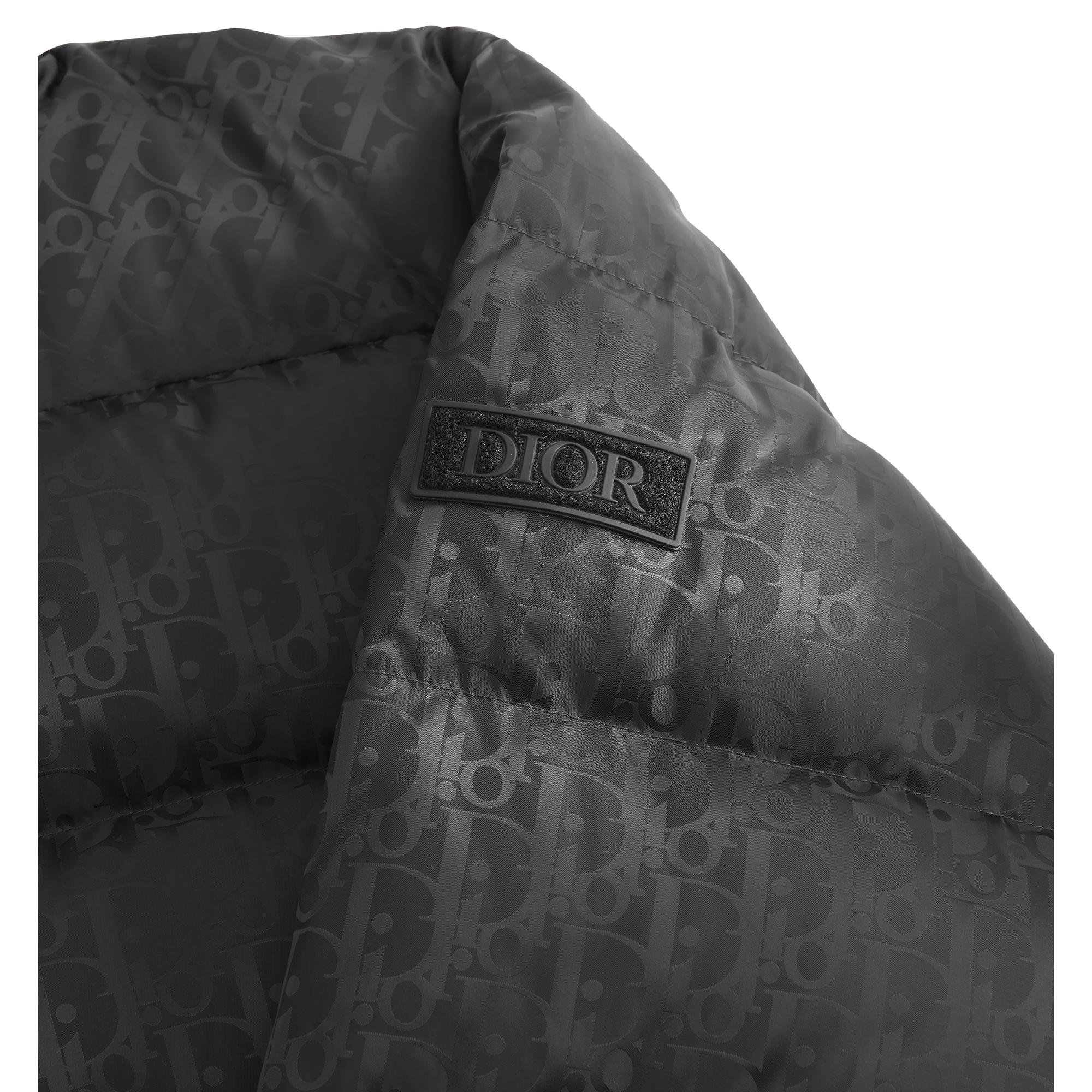 Dior Oblique Down Jacket Black Technical Jacquard E11