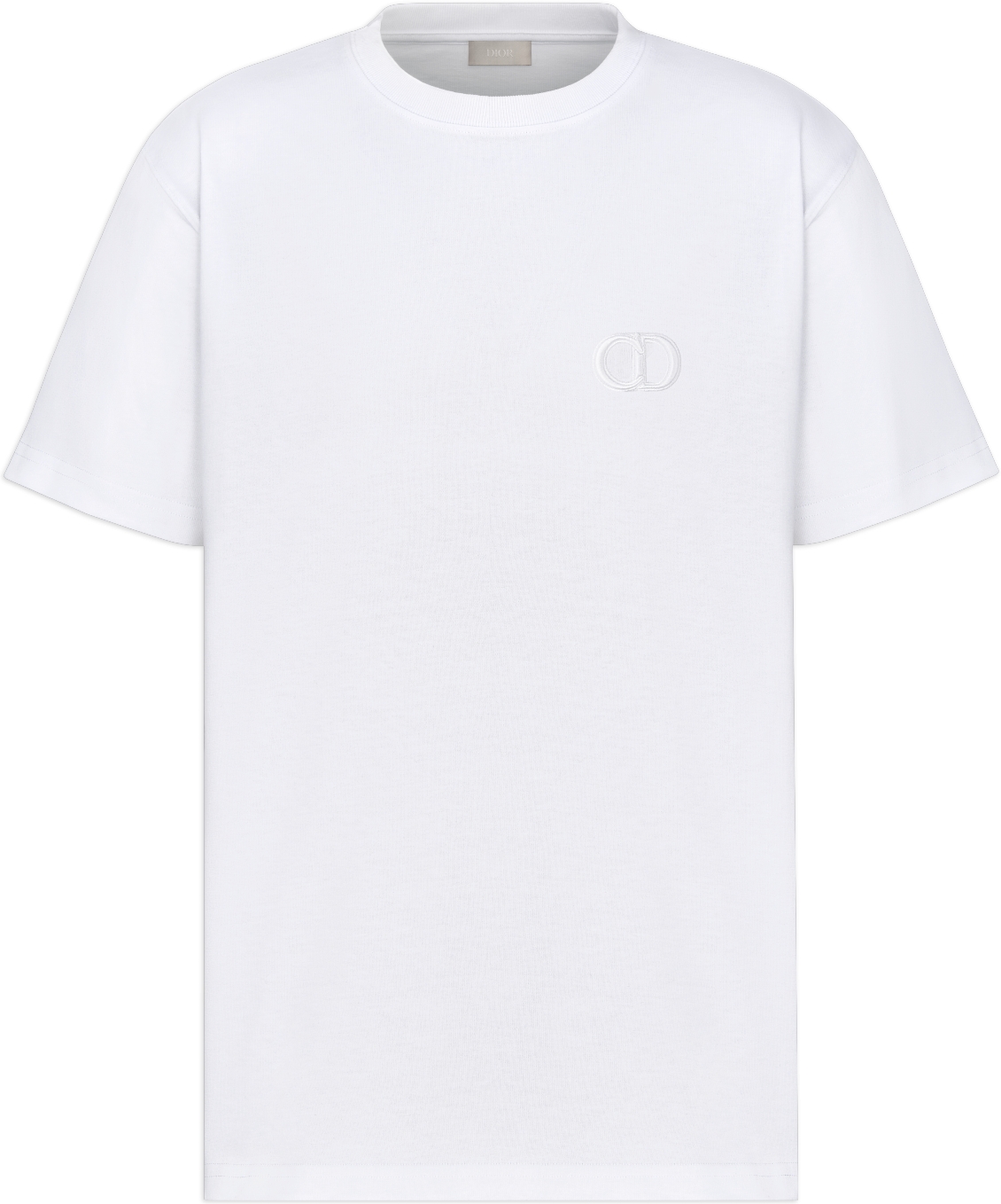 T Shirt with Bee Embroidery White Cotton Jersey DIOR