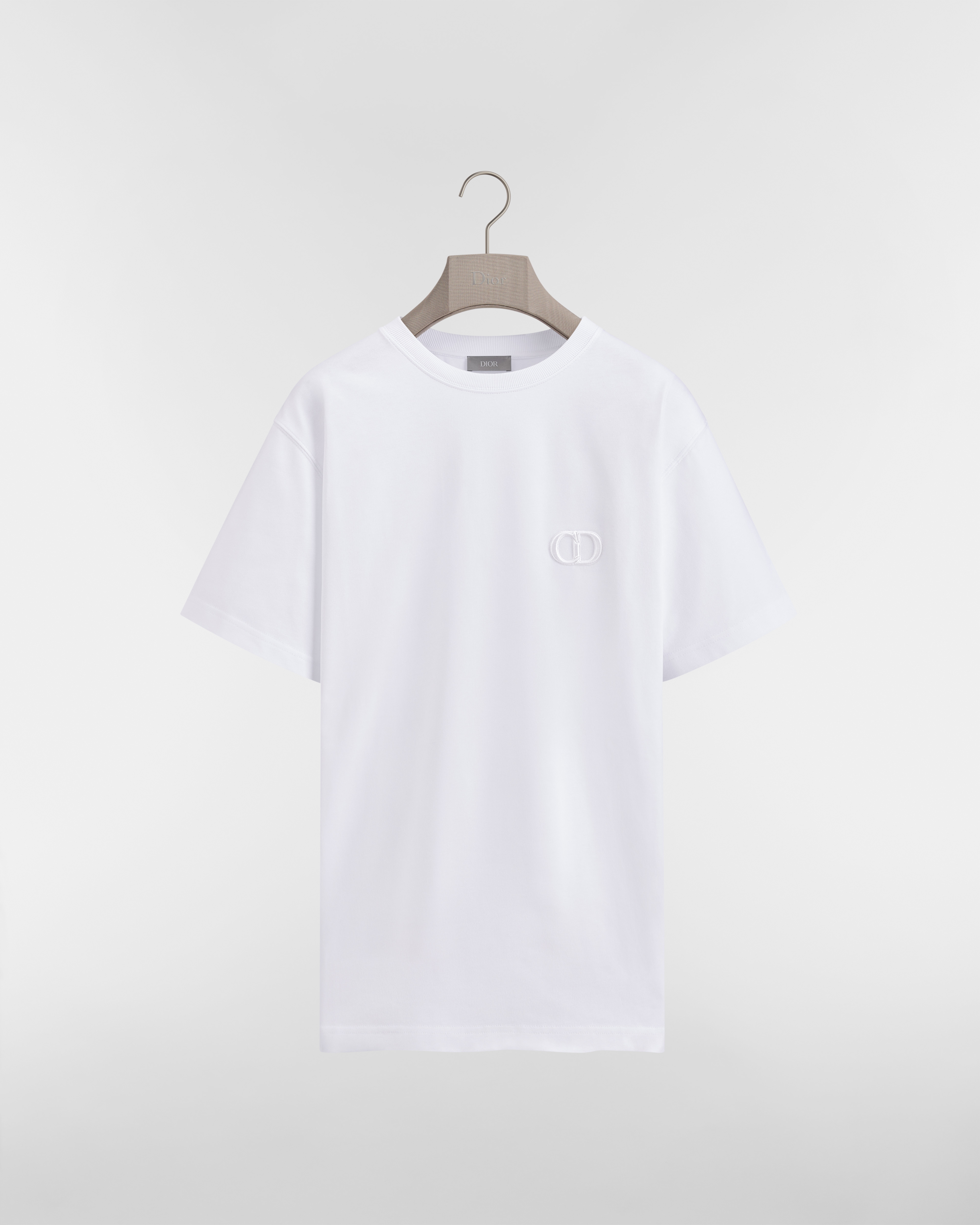 CD Icon Relaxed-Fit T-Shirt White Cotton Jersey E01