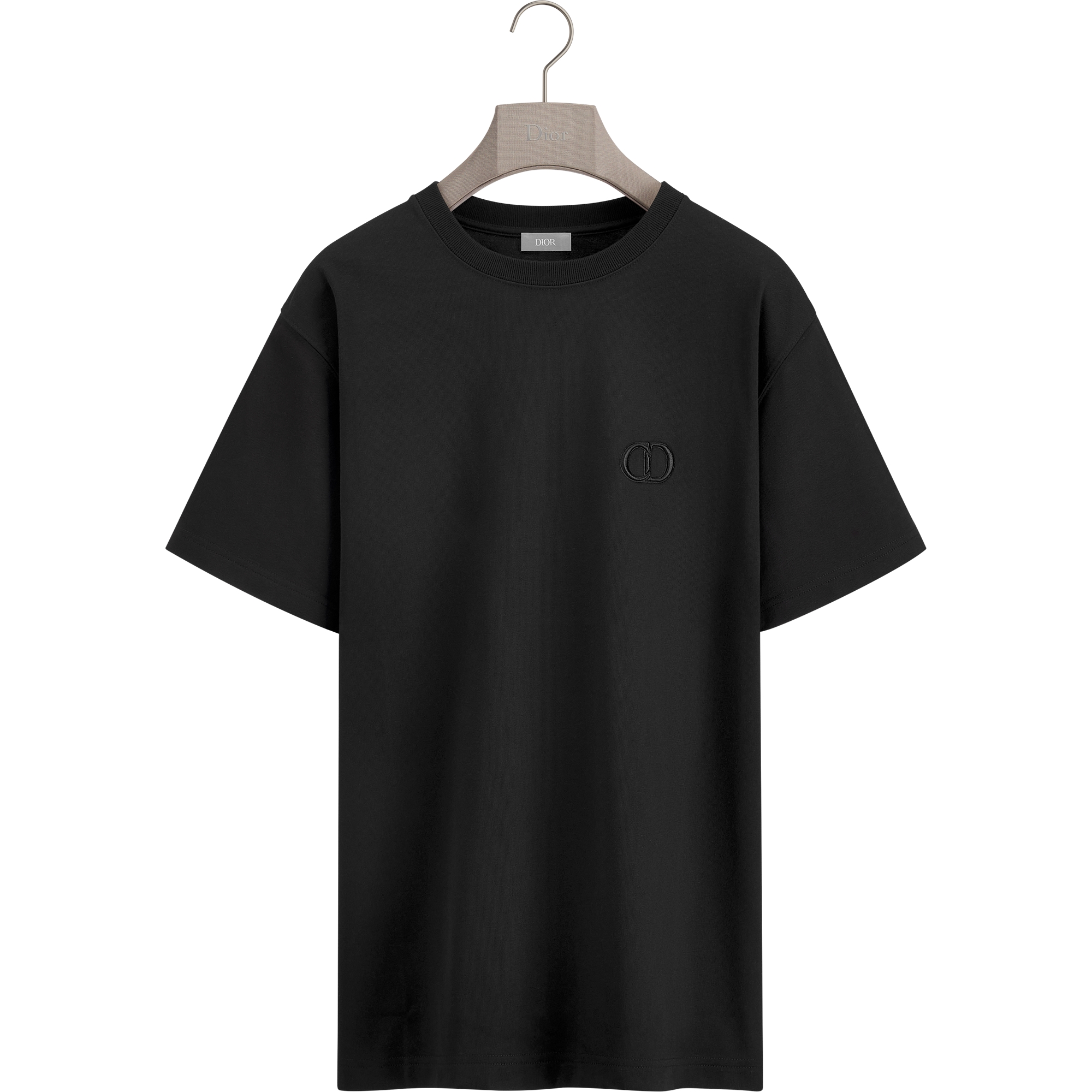 CD Icon Relaxed-Fit T-Shirt Black Cotton Jersey E01
