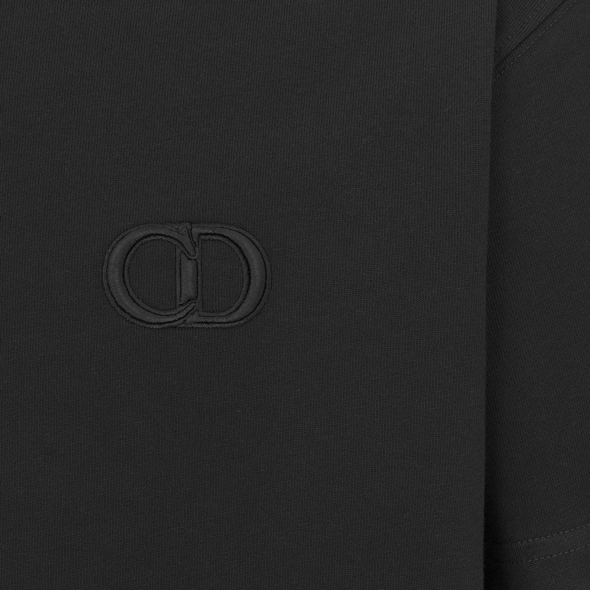 CD Icon Relaxed-Fit T-Shirt Black Cotton Jersey E09