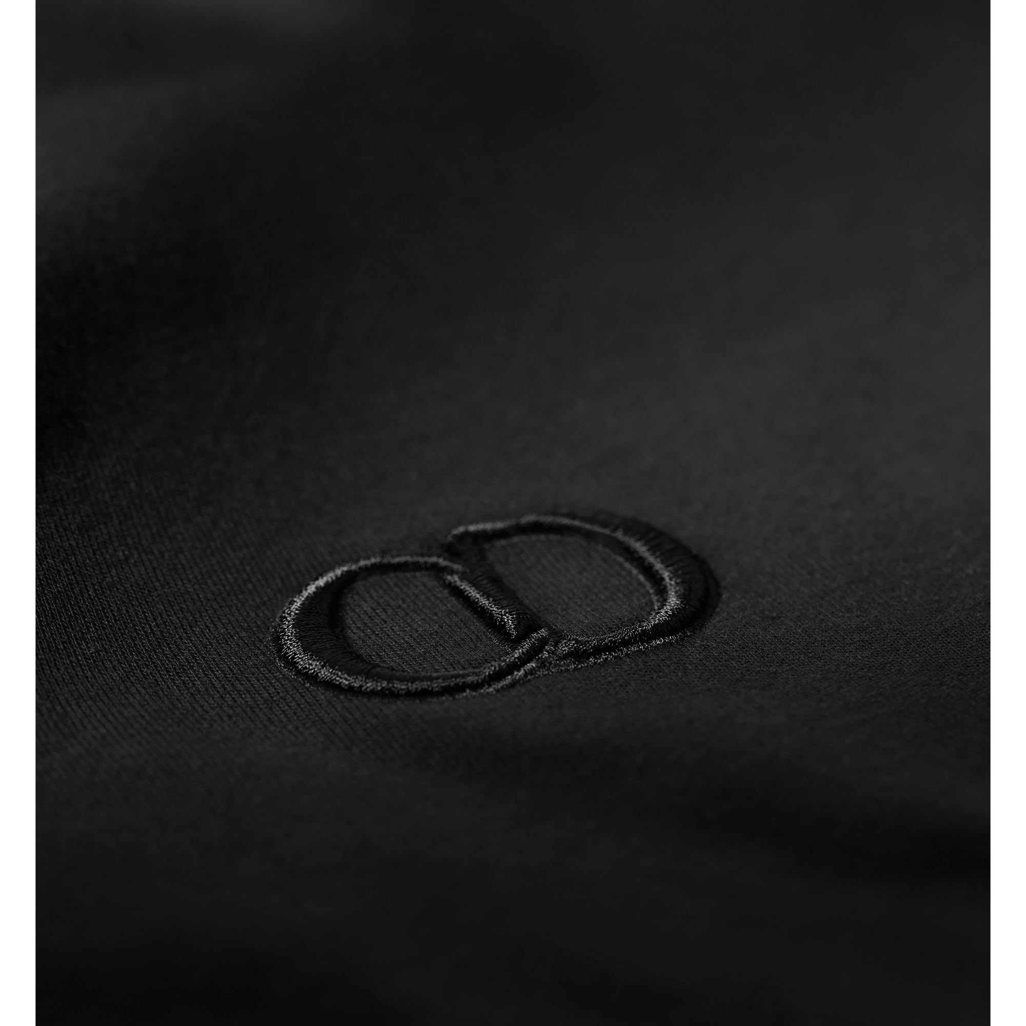 CD Icon T-Shirt, Relaxed Fit Black Cotton Jersey E09