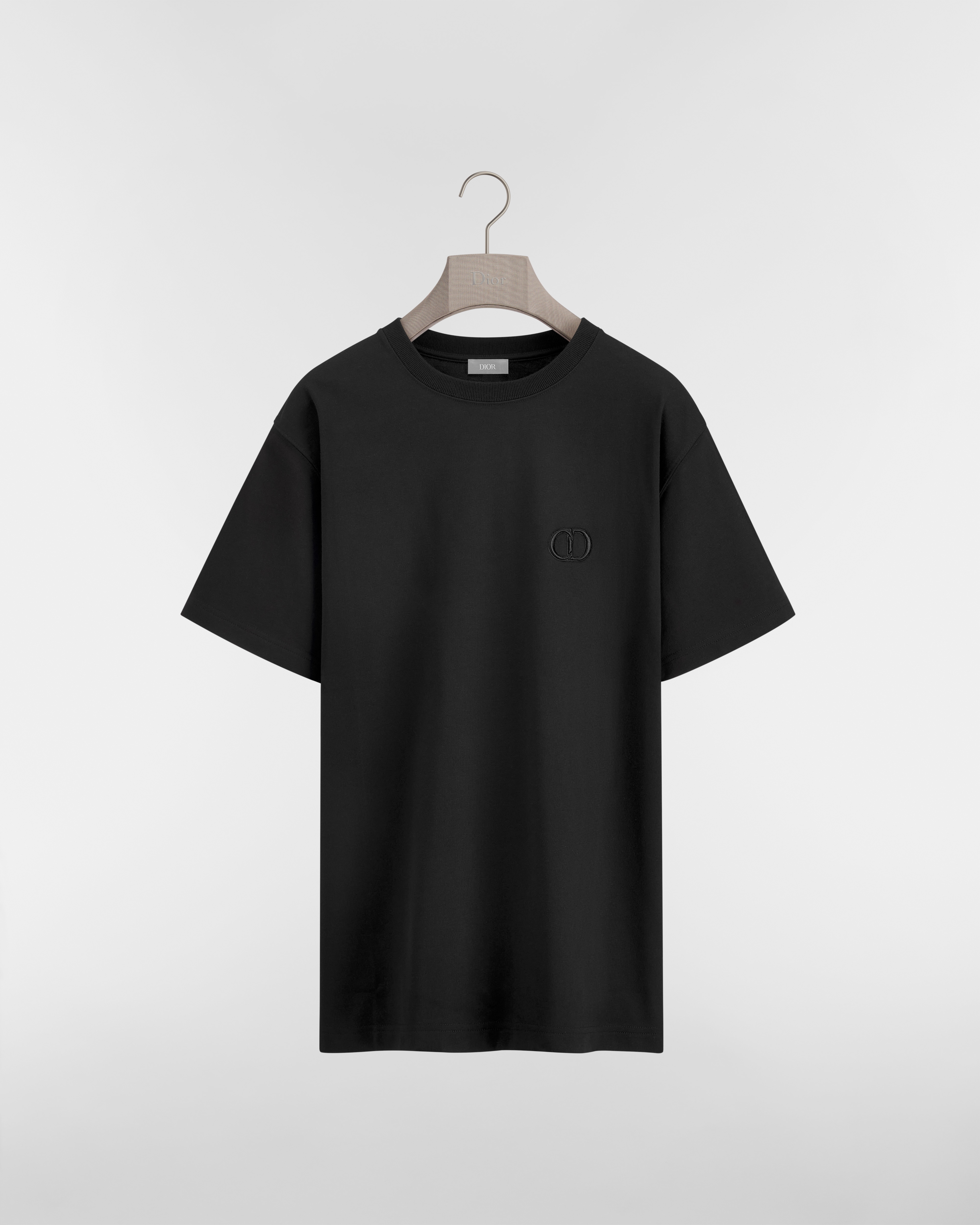 CD Icon Relaxed-Fit T-Shirt Black Cotton Jersey E01