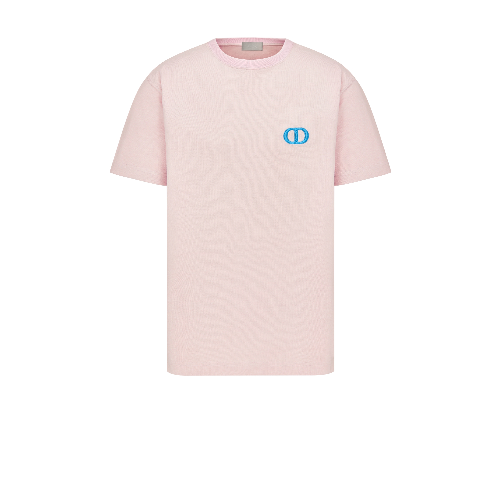 CD Icon T-Shirt, Relaxed Fit Pink Cotton Jersey | DIOR