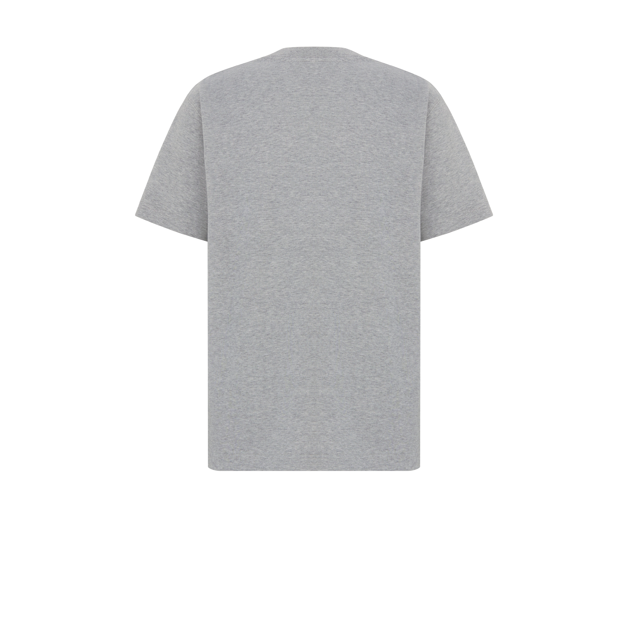 CD Icon T-Shirt, Relaxed Fit Gray Cotton Jersey E08