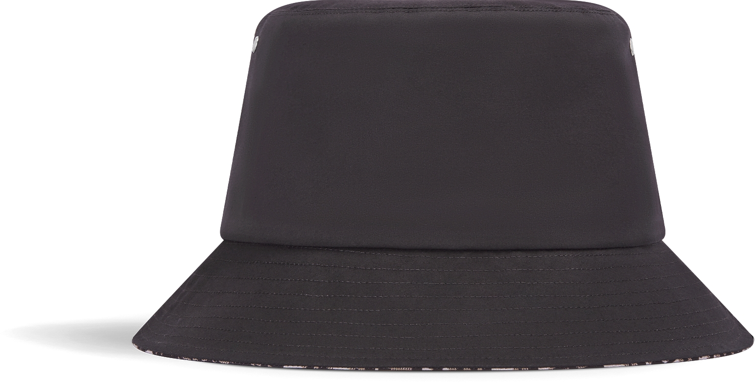 Reversible Teddy-D Small Brim Bucket Hat Black Cotton Blend | DIOR