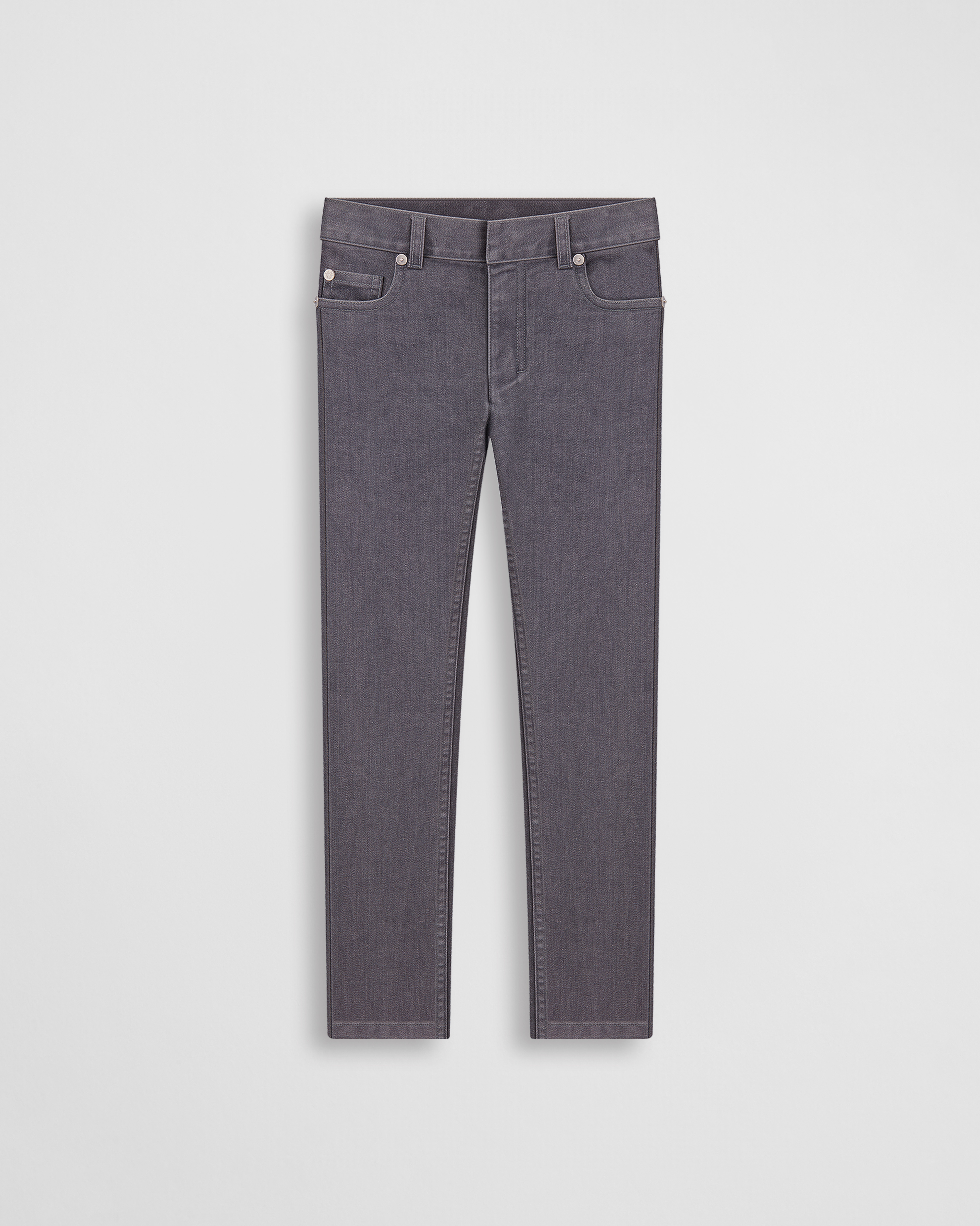 Jeans für Kinder Baumwolldenim in Grau E01