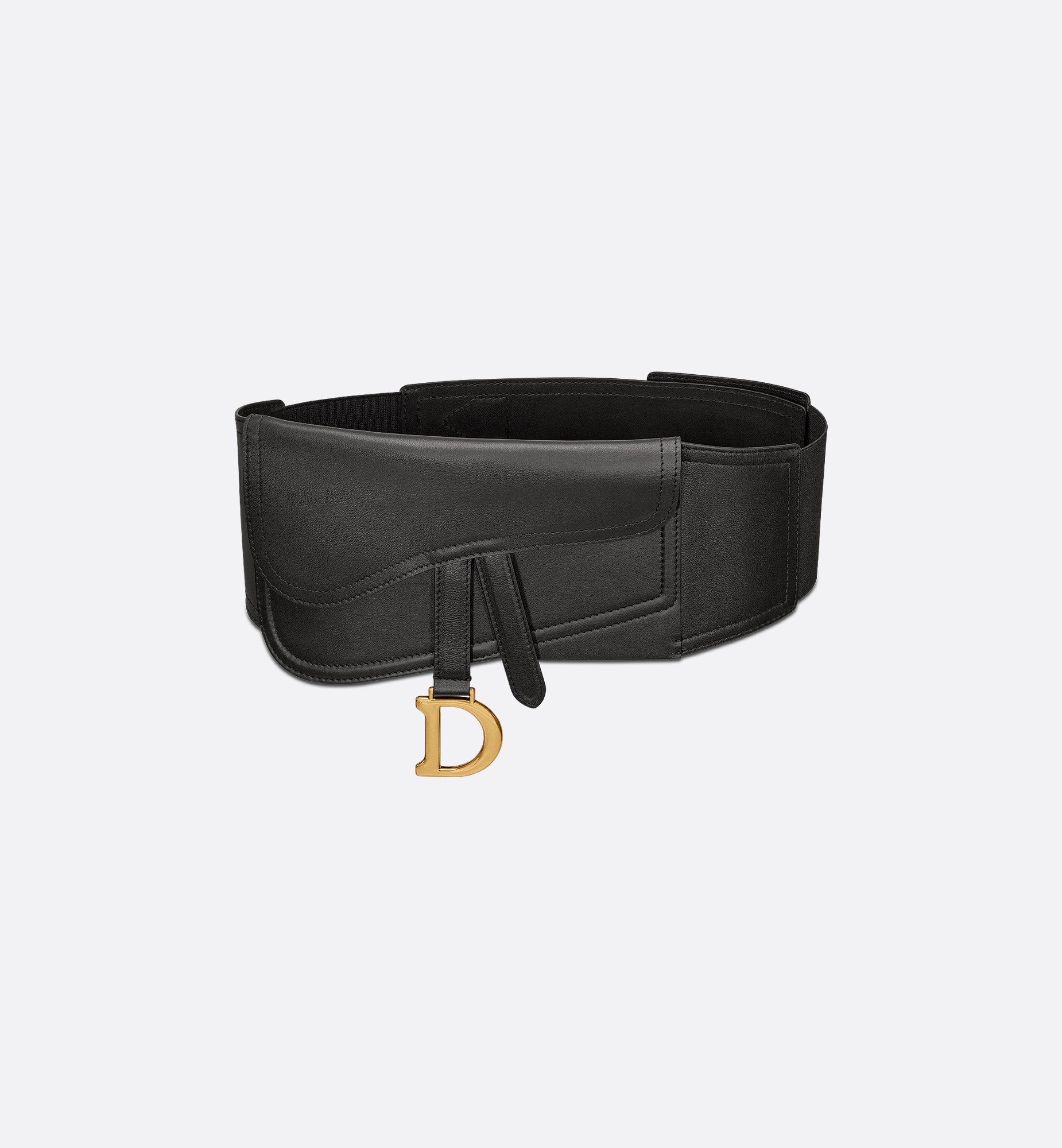 Saddle Belt Black Smooth Calfskin, 13.5 CM | DIOR Saddle Belt Black Smooth Calfskin, 13.5 CM | DIOR