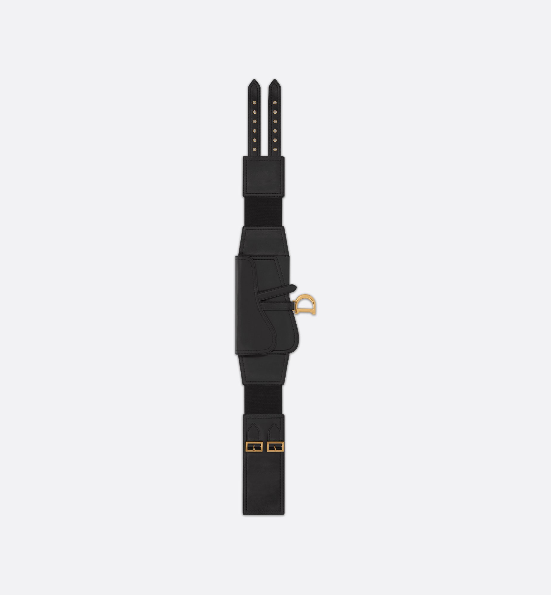 Saddle Belt Black Smooth Calfskin, 13.5 CM | DIOR Saddle Belt Black Smooth Calfskin, 13.5 CM | DIOR