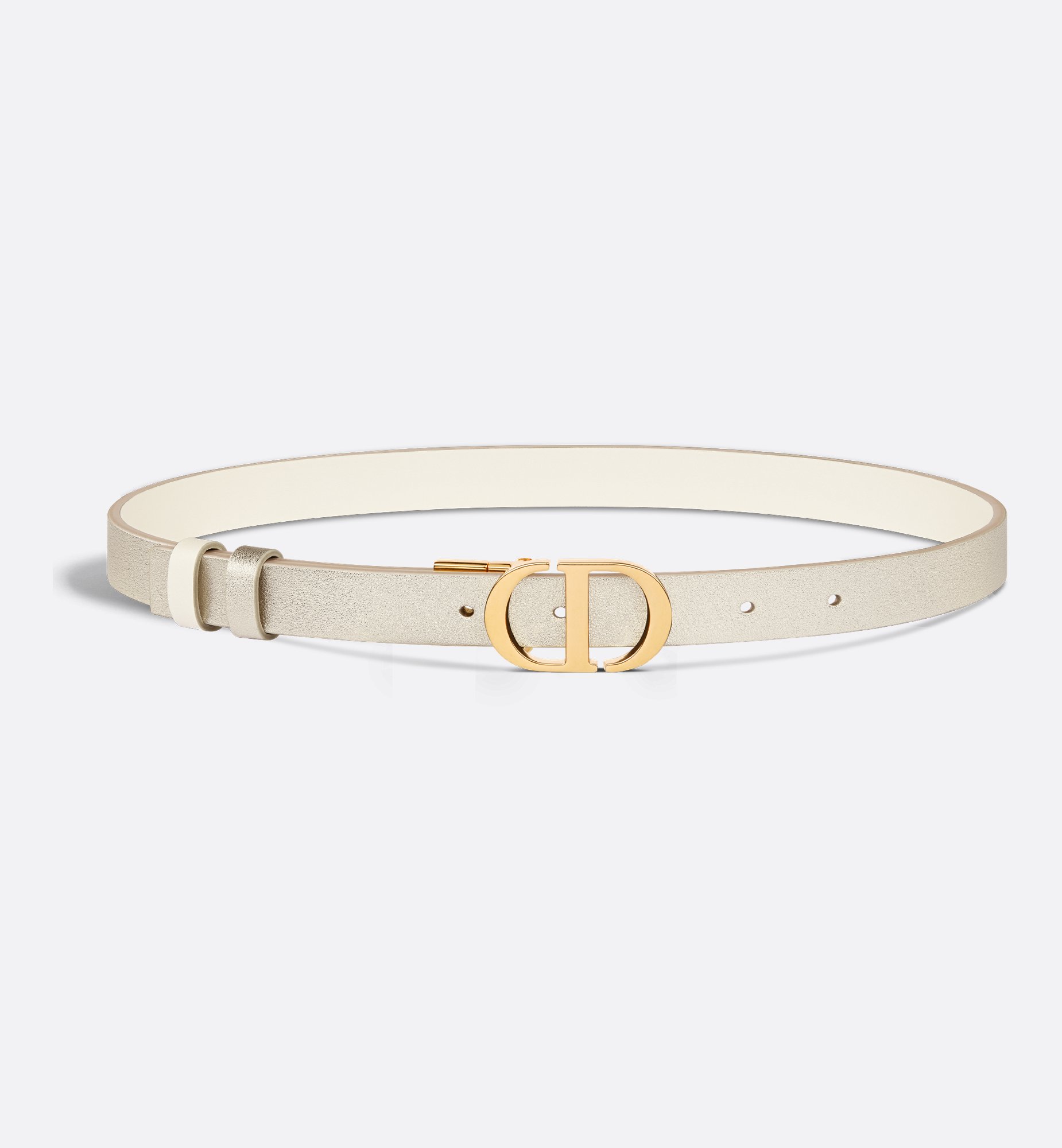 30 Montaigne Reversible Belt Gold-Tone and Latte Smooth Calfskin, 20 MM | DIOR 30 Montaigne Reversible Belt Gold-Tone and Latte Smooth Calfskin, 20 MM | DIOR