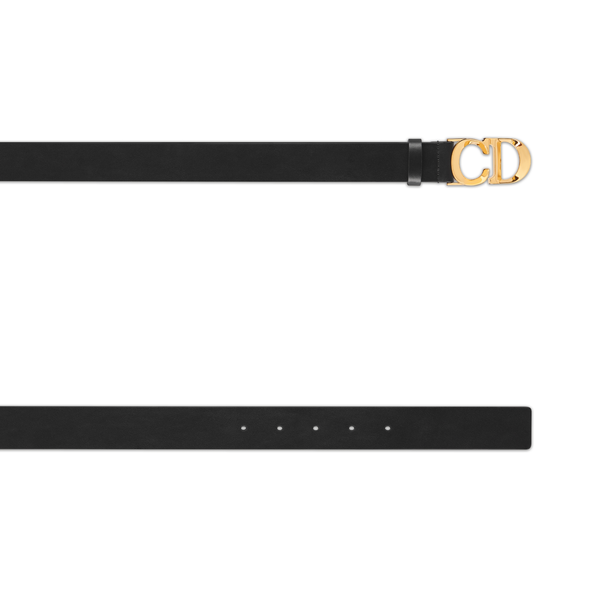 C'est Dior Belt Black Smooth Calfskin, 30 MM E06