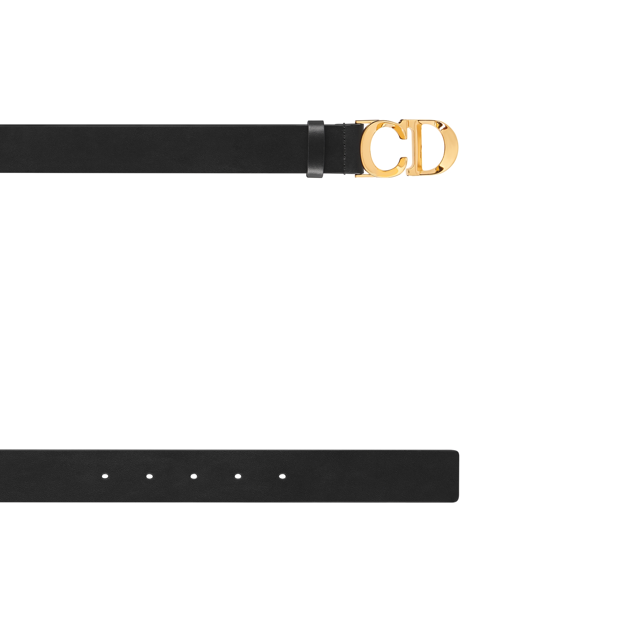 C'est Dior Belt Black Smooth Calfskin, 30 MM E06