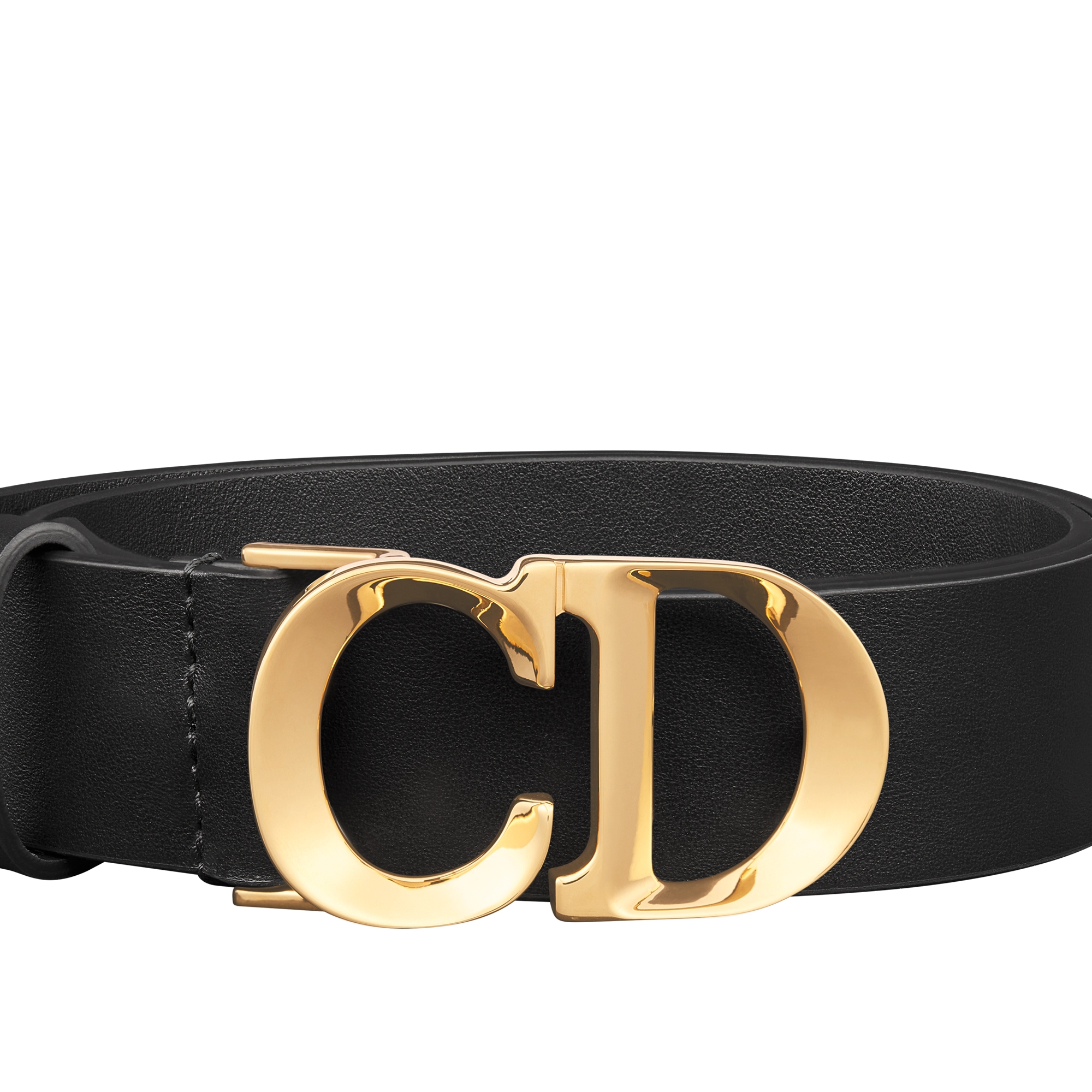 C'est Dior Belt Black Smooth Calfskin, 30 MM E09