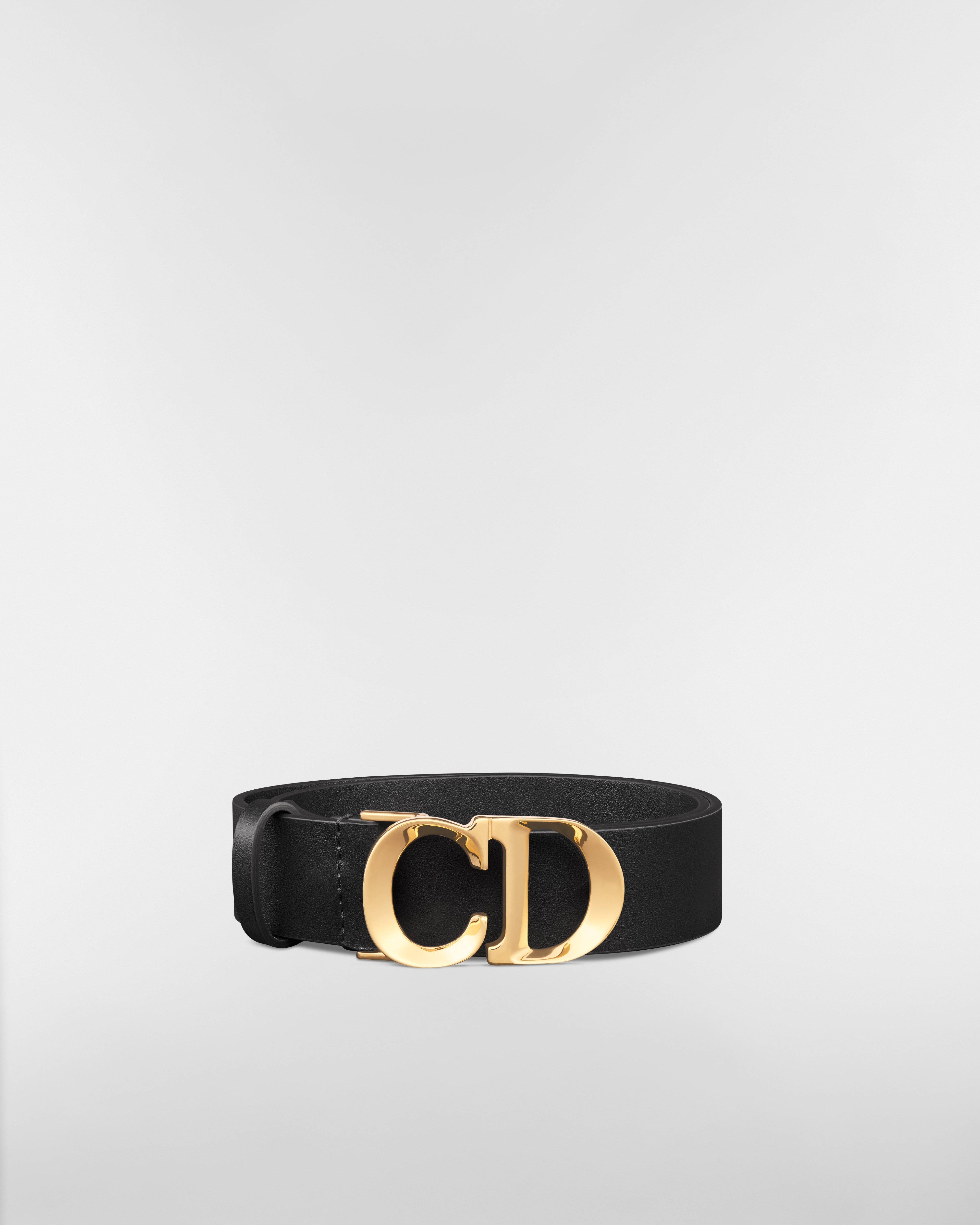 C'est Dior Belt Black Smooth Calfskin, 30 MM E03
