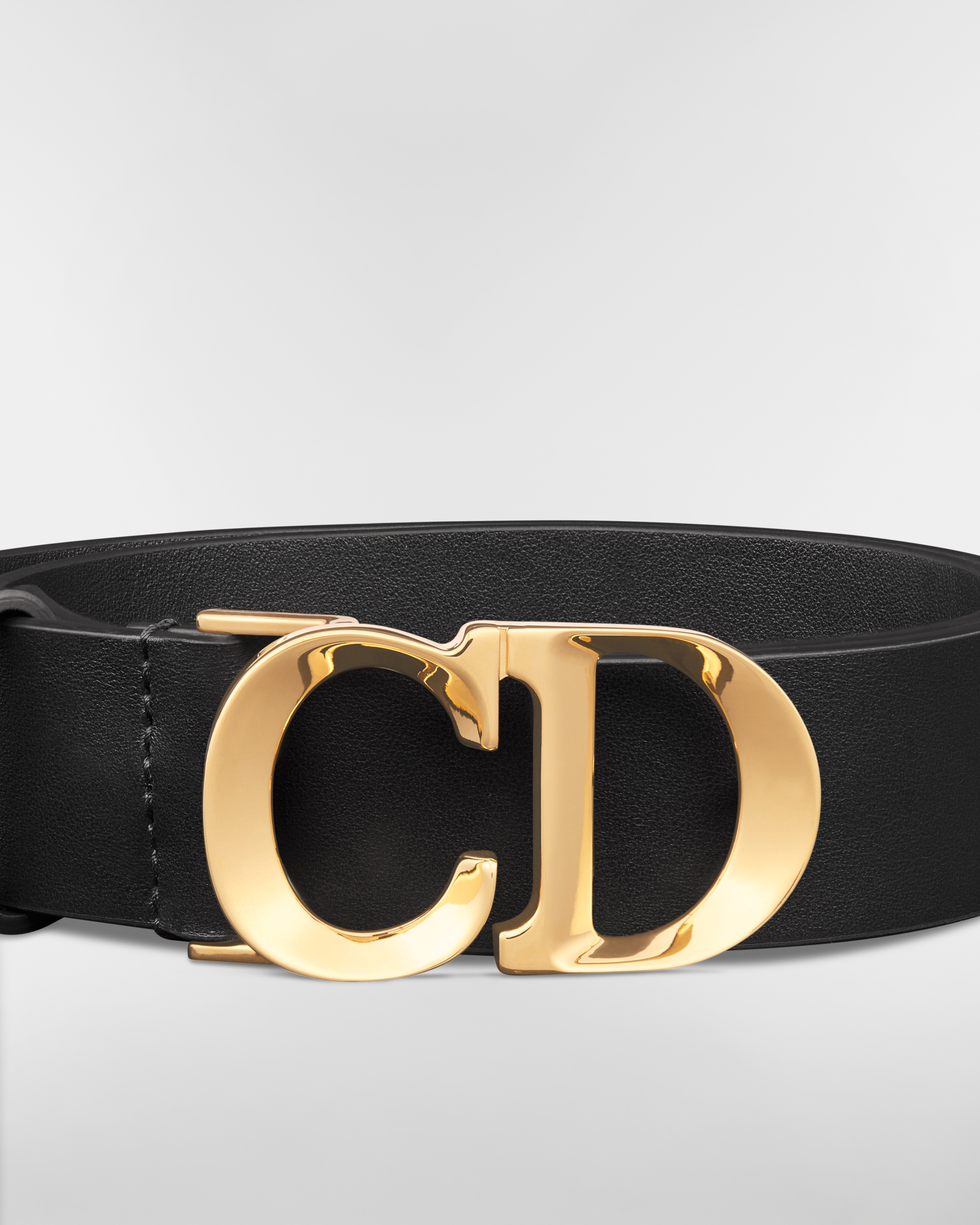 C'est Dior Belt Black Smooth Calfskin, 30 MM E09