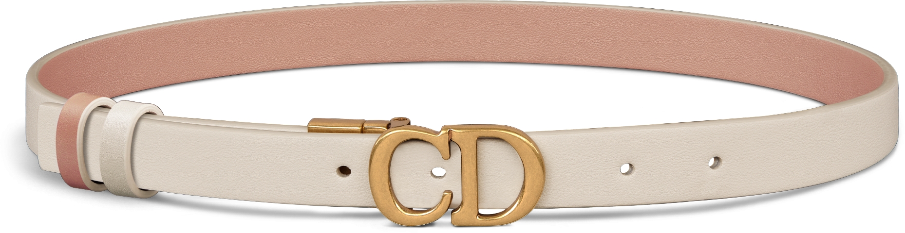 Reversible Saddle Belt Golden Saddle and Caramel Beige Smooth Calfskin 20 MM DIOR