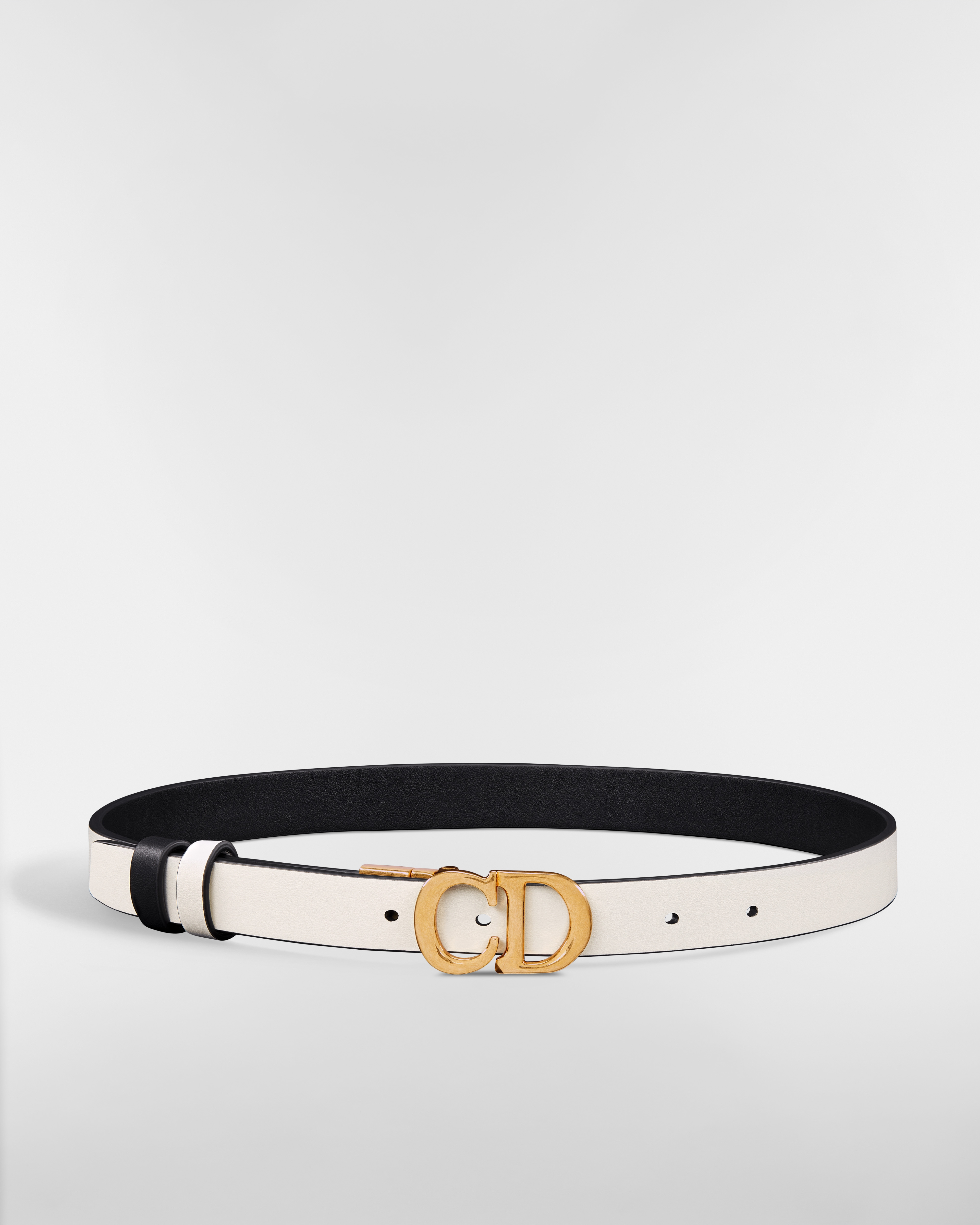 Reversible Saddle Belt Black and Latte Smooth Calfskin, 20 MM E07