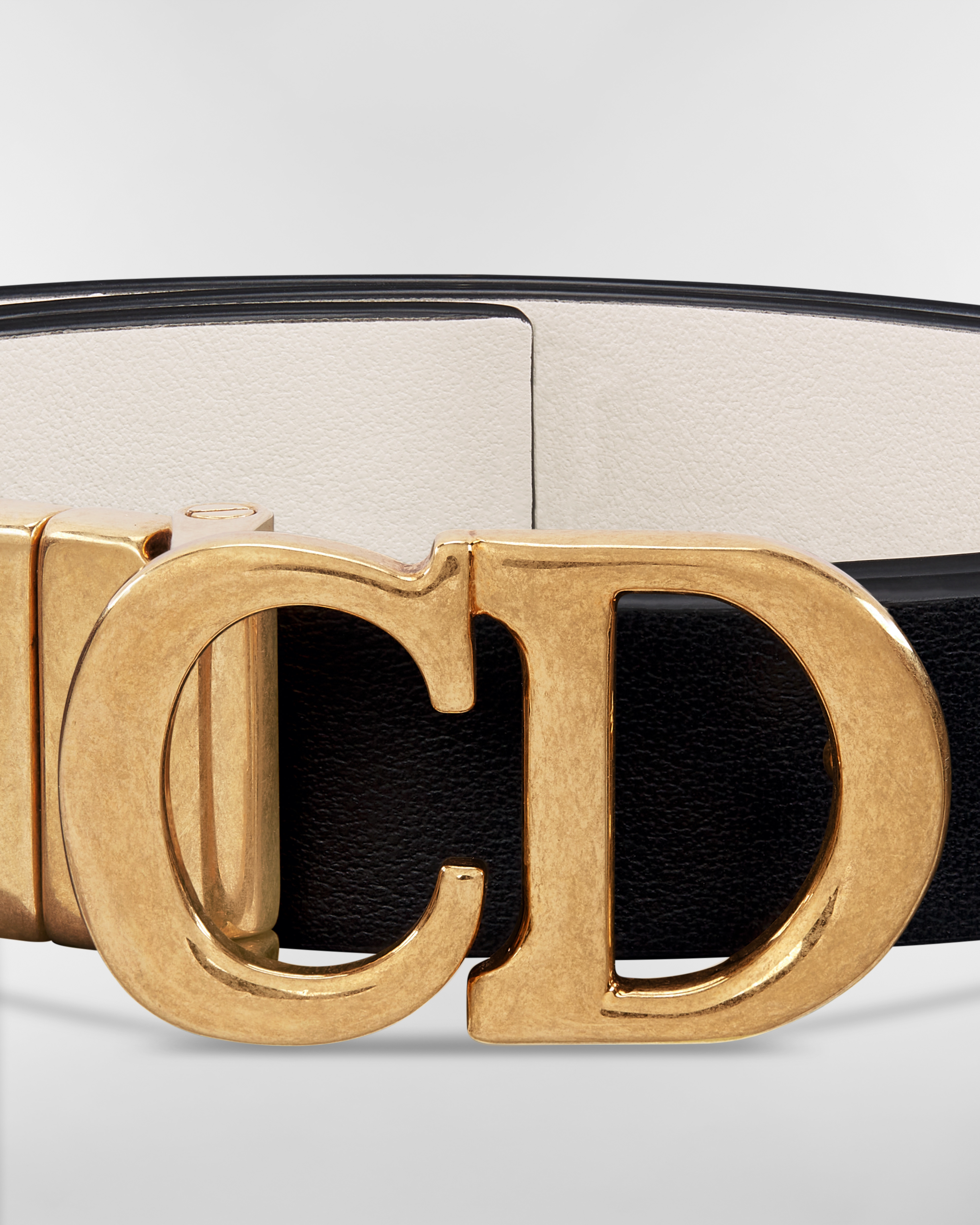 Reversible Saddle Belt Black and Latte Smooth Calfskin, 20 MM E09