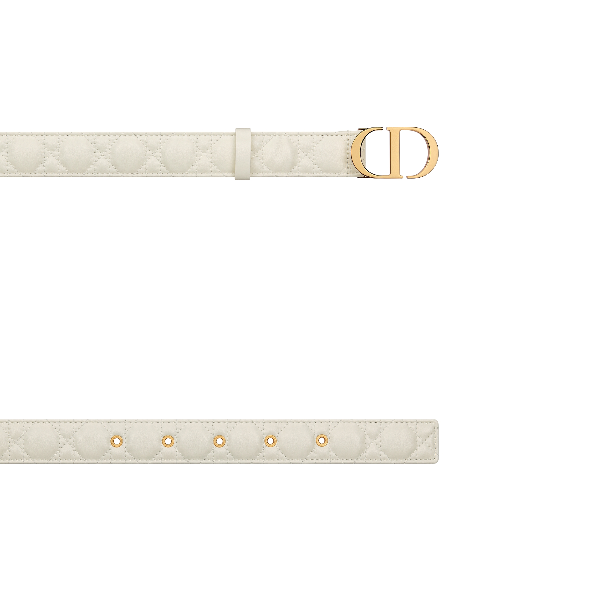 30 Montaigne Belt Latte Cannage Calfskin, 30 MM E06