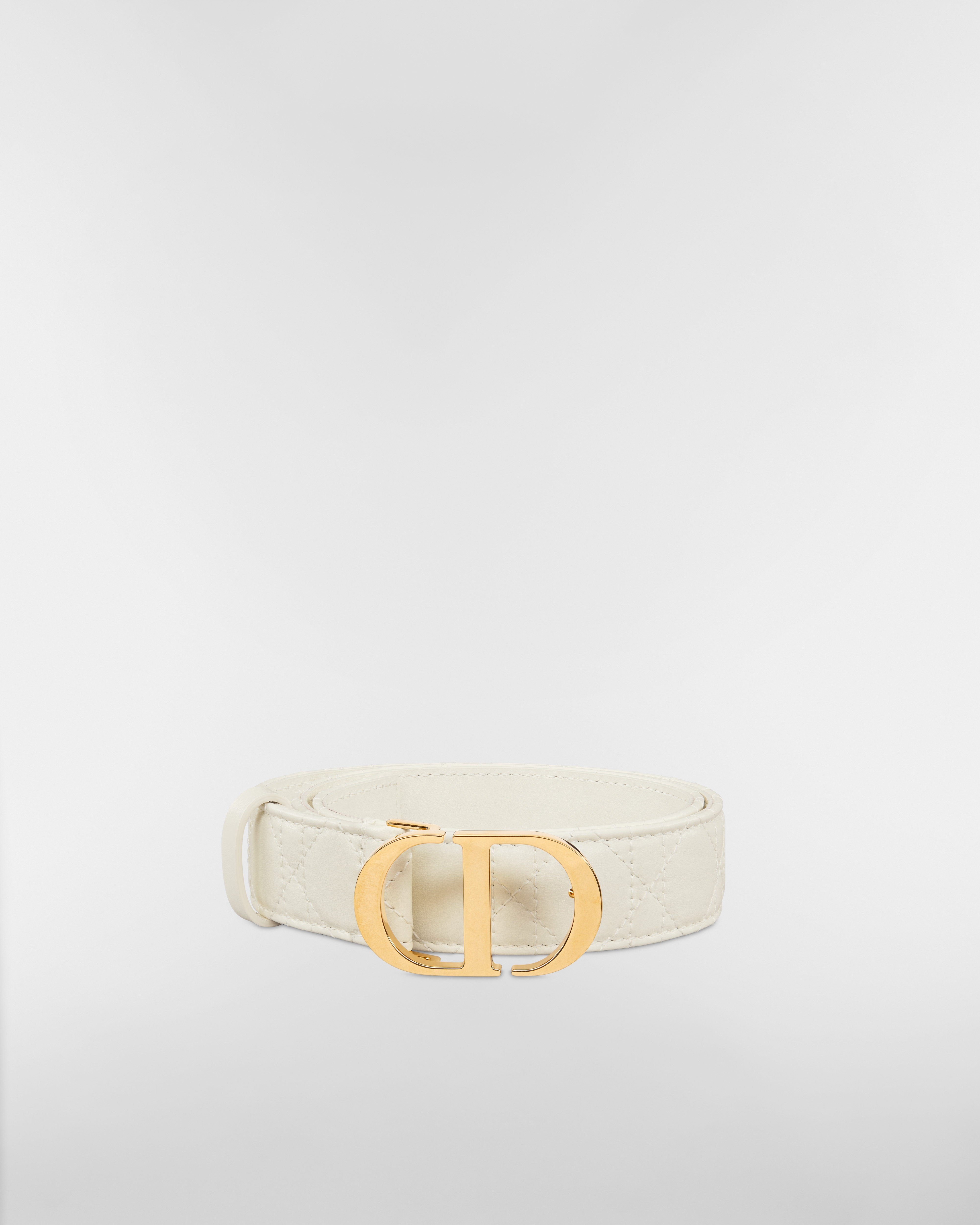 30 Montaigne Belt Latte Cannage Calfskin, 30 MM E03