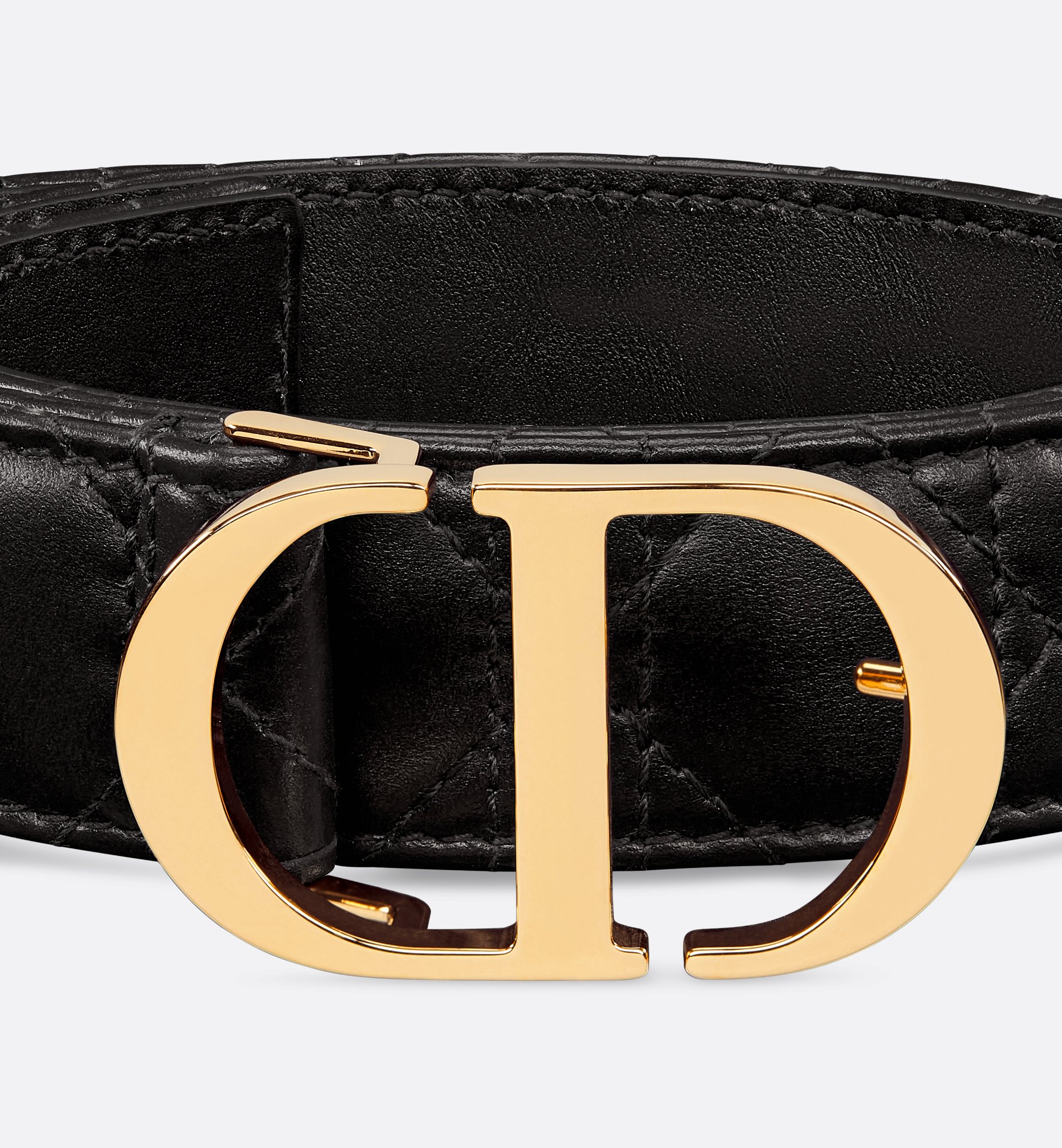 30 Montaigne Belt Black Cannage Calfskin, 30 MM | DIOR 30 Montaigne Belt Black Cannage Calfskin, 30 MM | DIOR