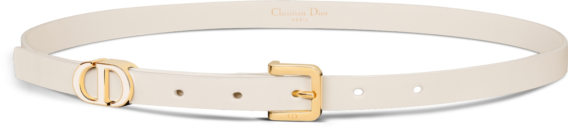 30 Montaigne Loop Belt Latte Calfskin 15 MM DIOR