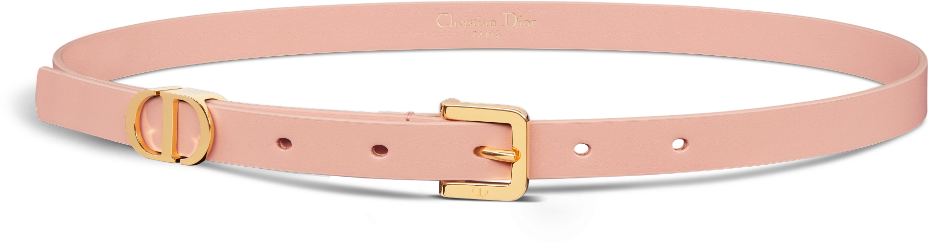 30 Montaigne Loop Belt Black Ultrasoft Calfskin, 15 MM | DIOR