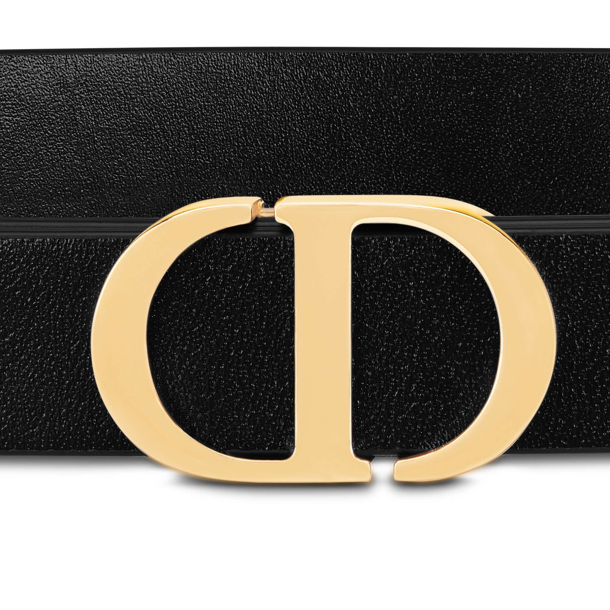 30 Montaigne-riem met lus Zwart ultrazacht kalfsleer, 15 mm E09