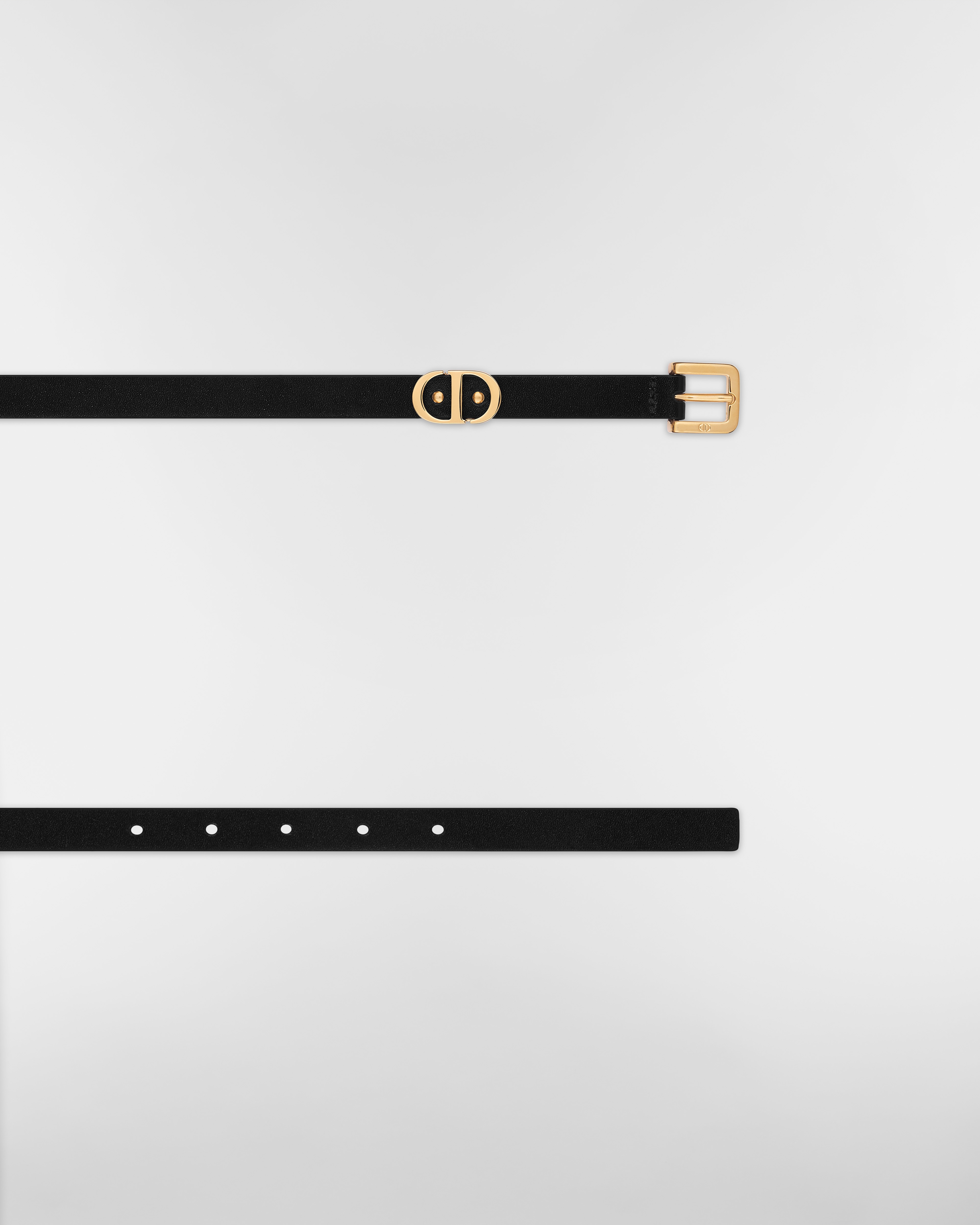 Cintura 30 Montaigne Loop Pelle di vitello morbidissima nera, 15 mm E06