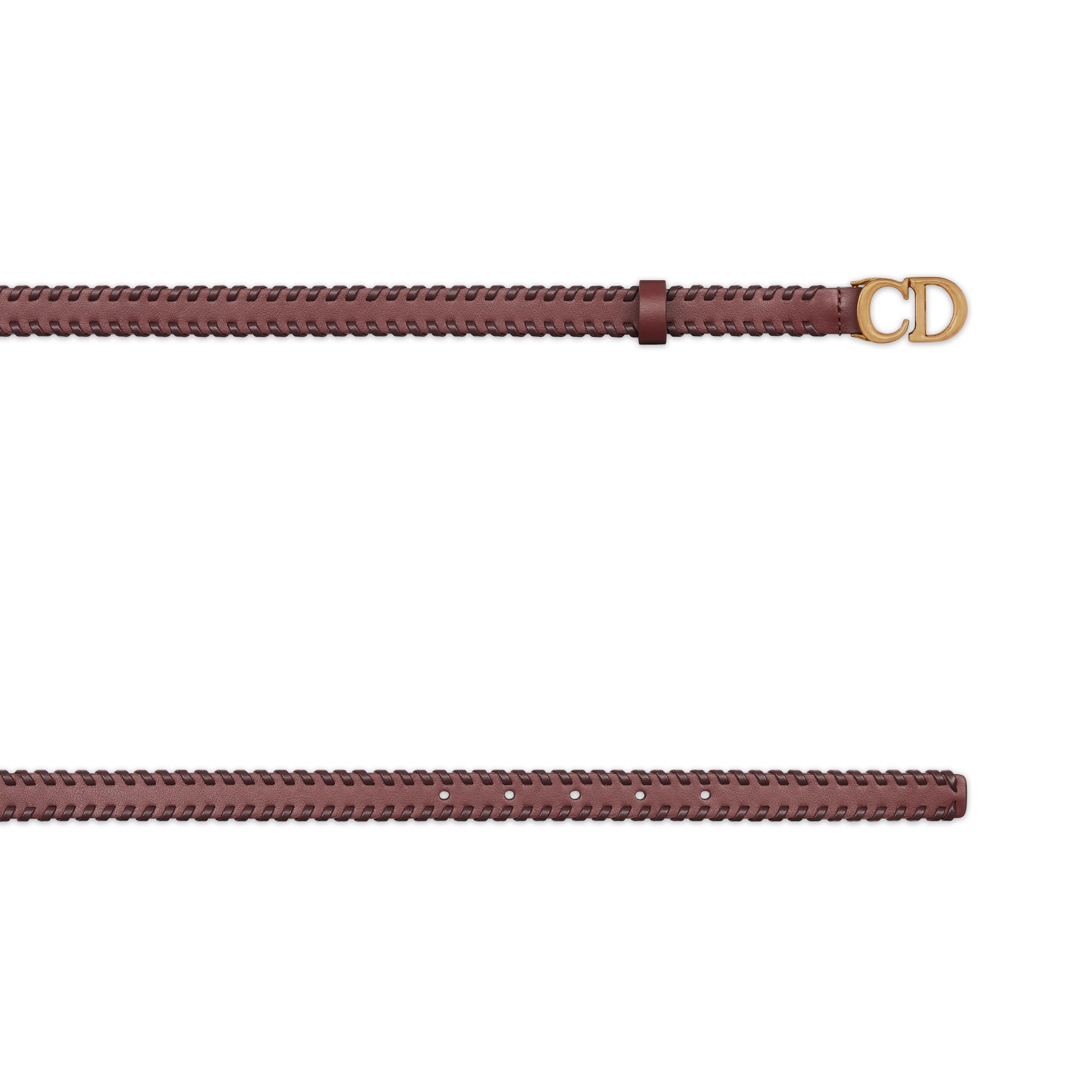 Paire de lampes 1960 en cuir LTCL avec surpiqures dans le goût d'Adnet