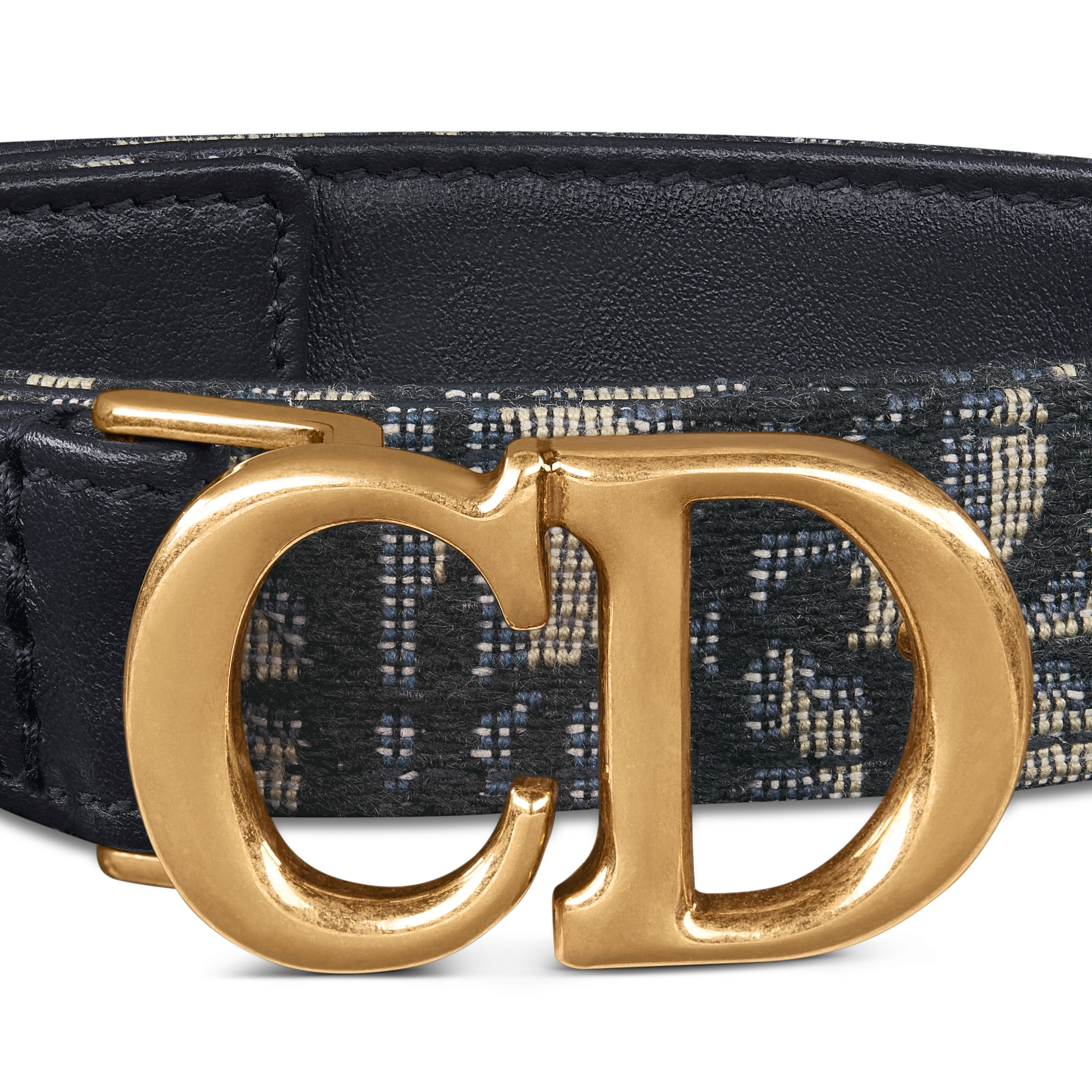 Cinto Saddle Jacquard Dior Oblique azul, 20 mm E09