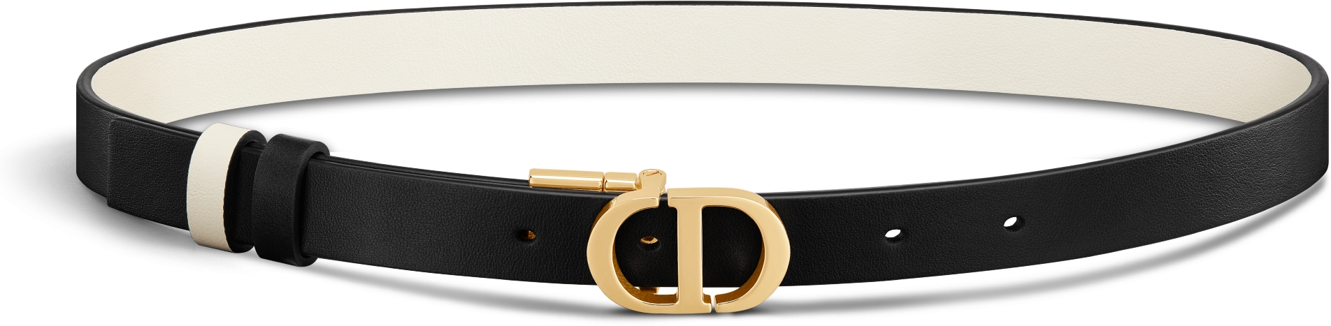 30 Montaigne Reversible Belt Golden Saddle and Latte Smooth Calfskin 20 MM DIOR