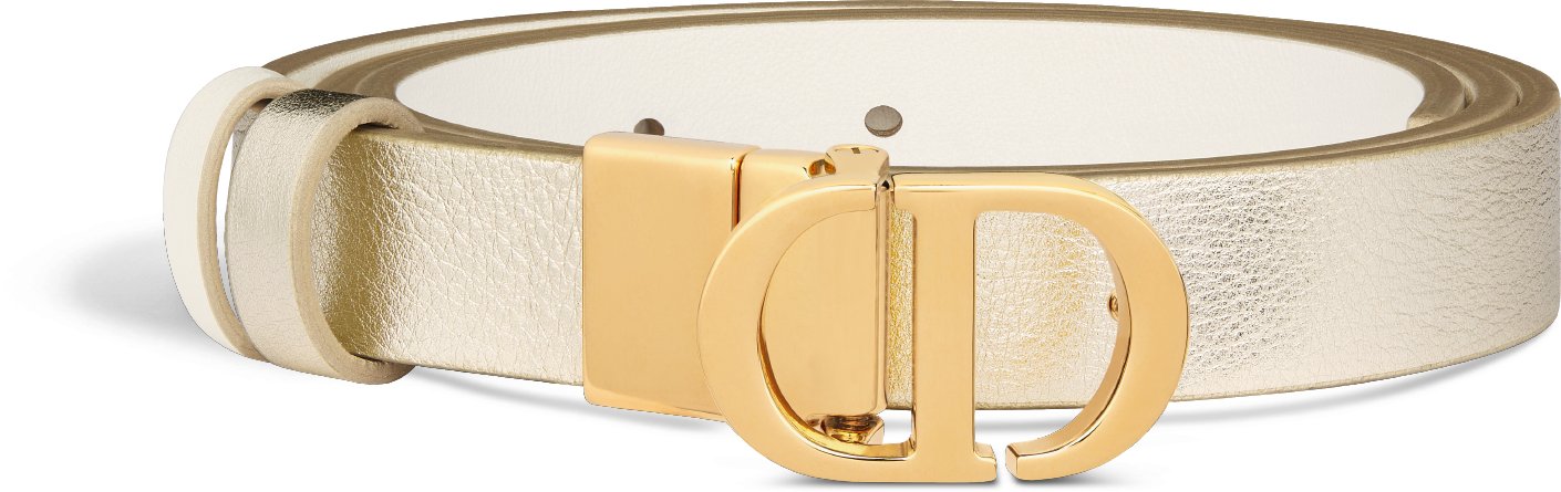 DIOR | 30 Montaigne リバーシブルベルト 20mm スムースカーフスキン