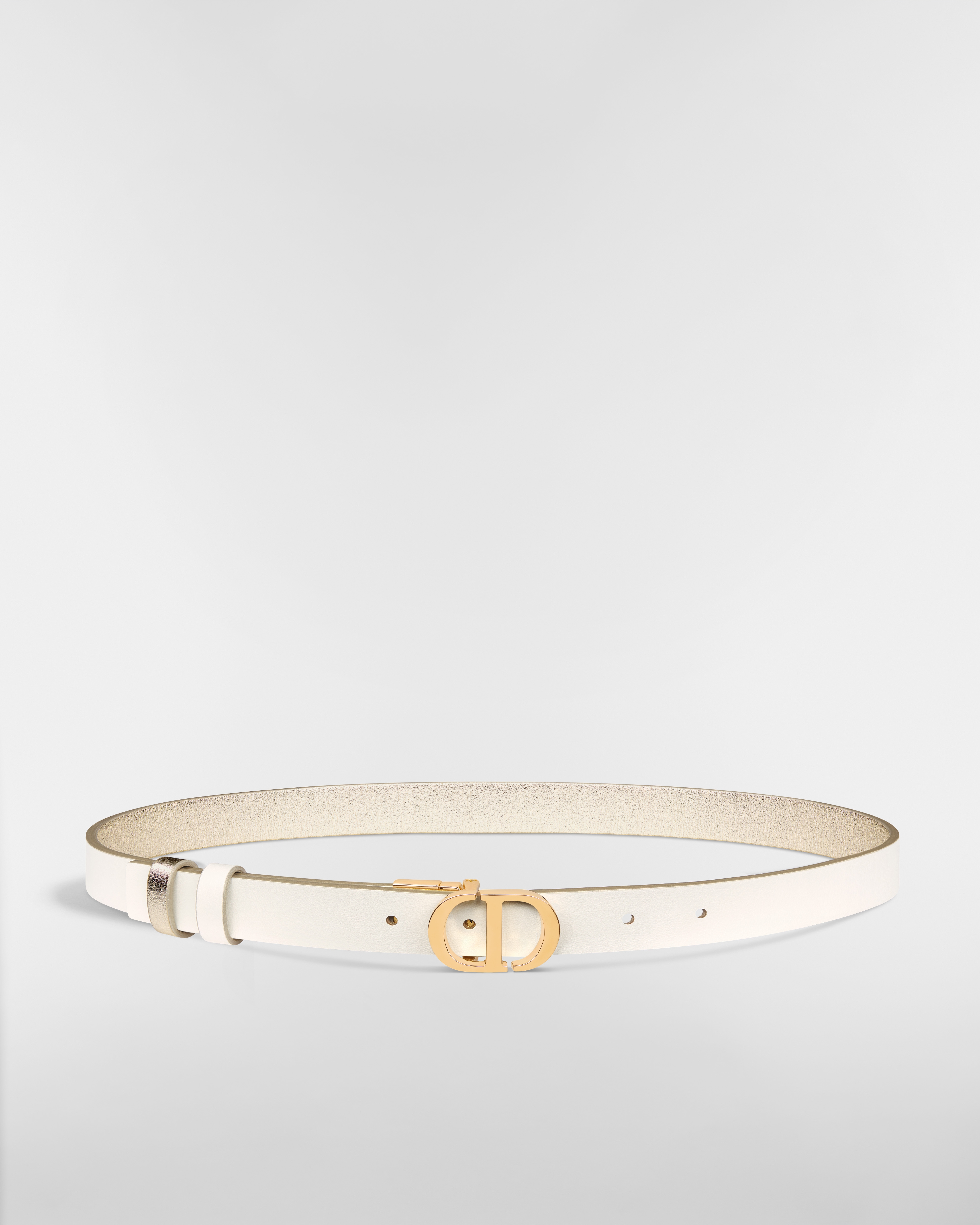 30 Montaigne Reversible Belt Gold-Tone and Latte Smooth Calfskin, 20 MM E07