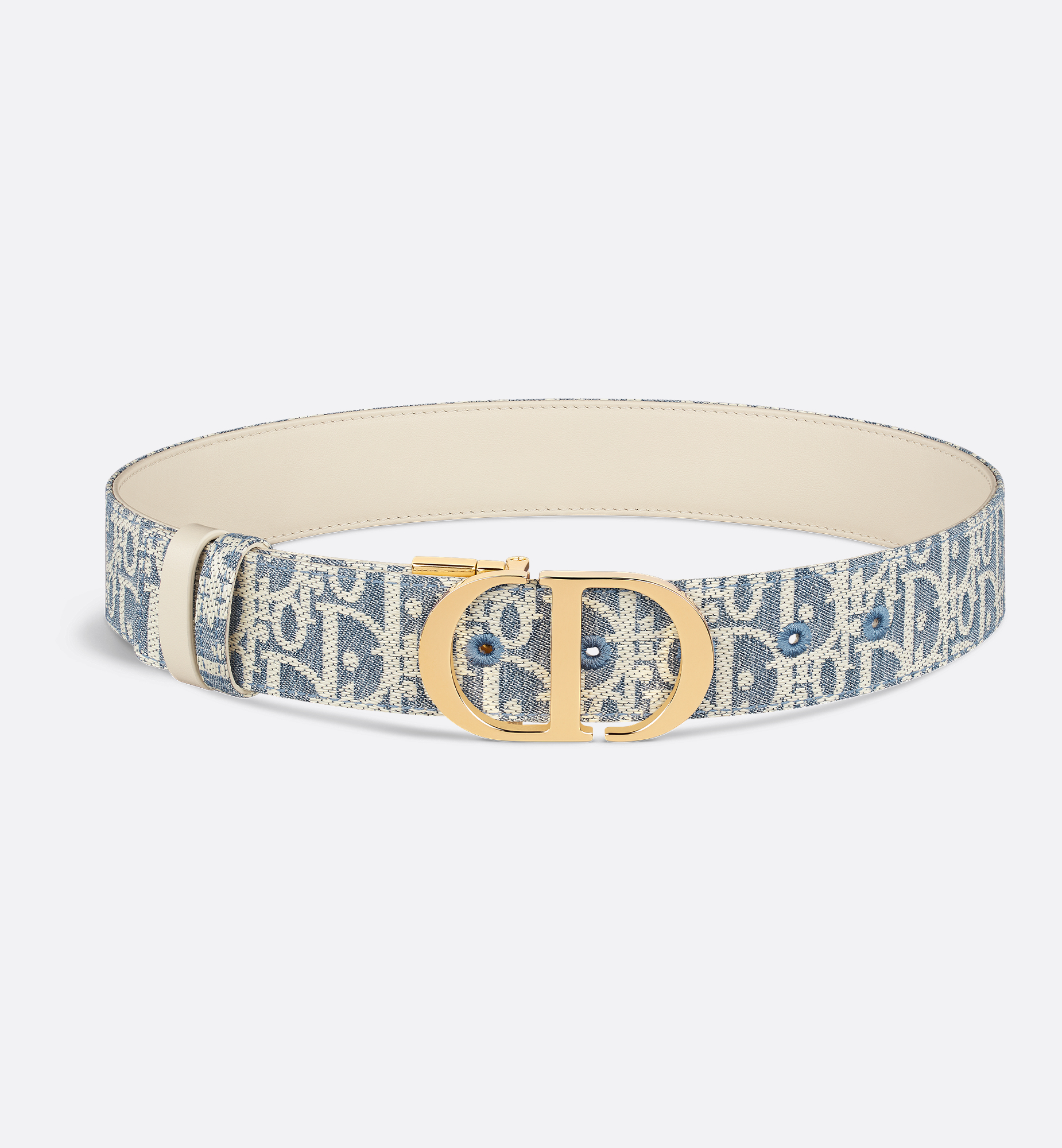 30 Montaigne Reversible Belt Natural Smooth Calfskin and 30 Montaigne Reversible Belt Natural Smooth Calfskin and