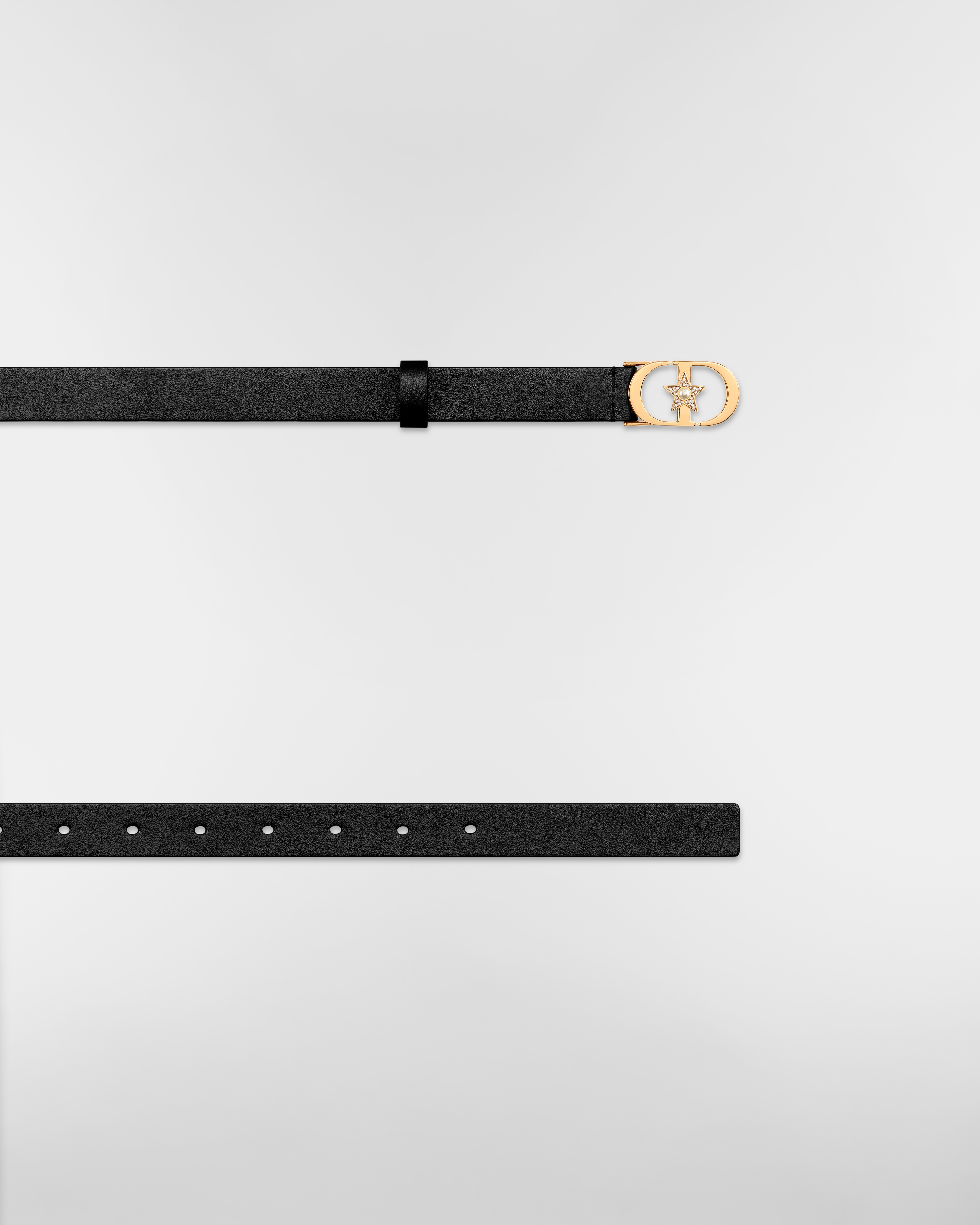 Lucky 30 Montaigne Star Belt Black Smooth Calfskin, 20 MM E06