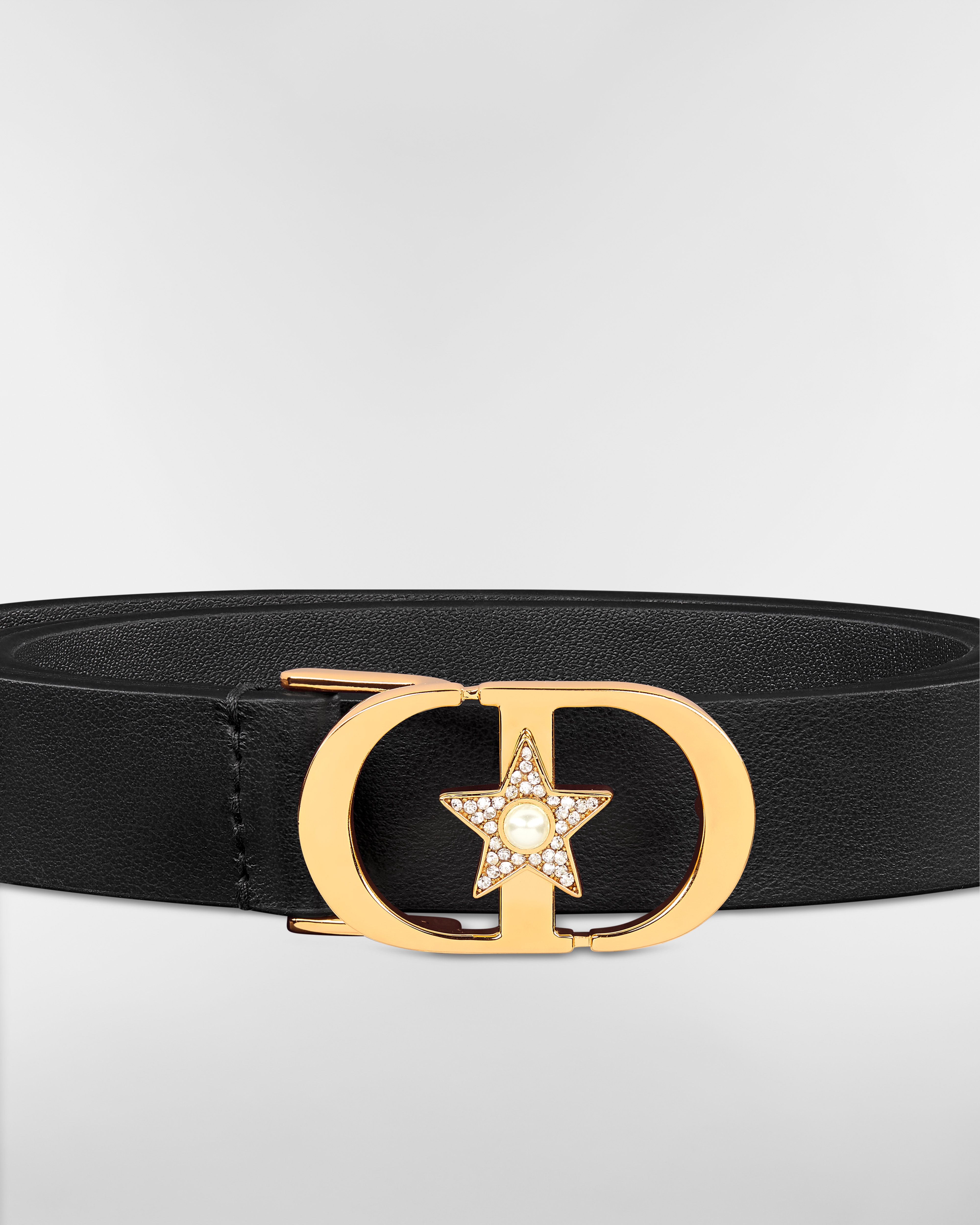 Lucky 30 Montaigne Star Belt Black Smooth Calfskin, 20 MM E09