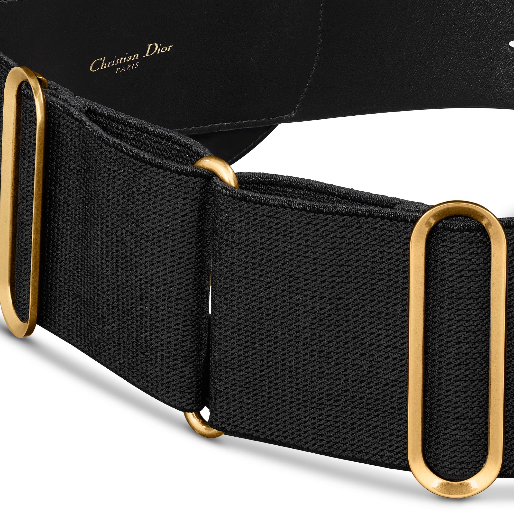Saddle Belt with Pouch Matte Black Supple Calfskin and Black Technical  Fabric, 60 MM | DIOR